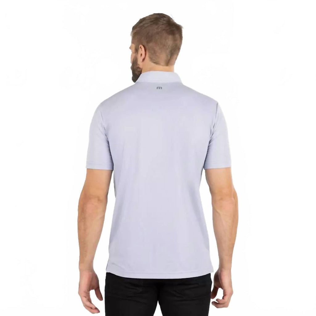 Miss The Boat Polo Shirt In Heather Silver Bullet