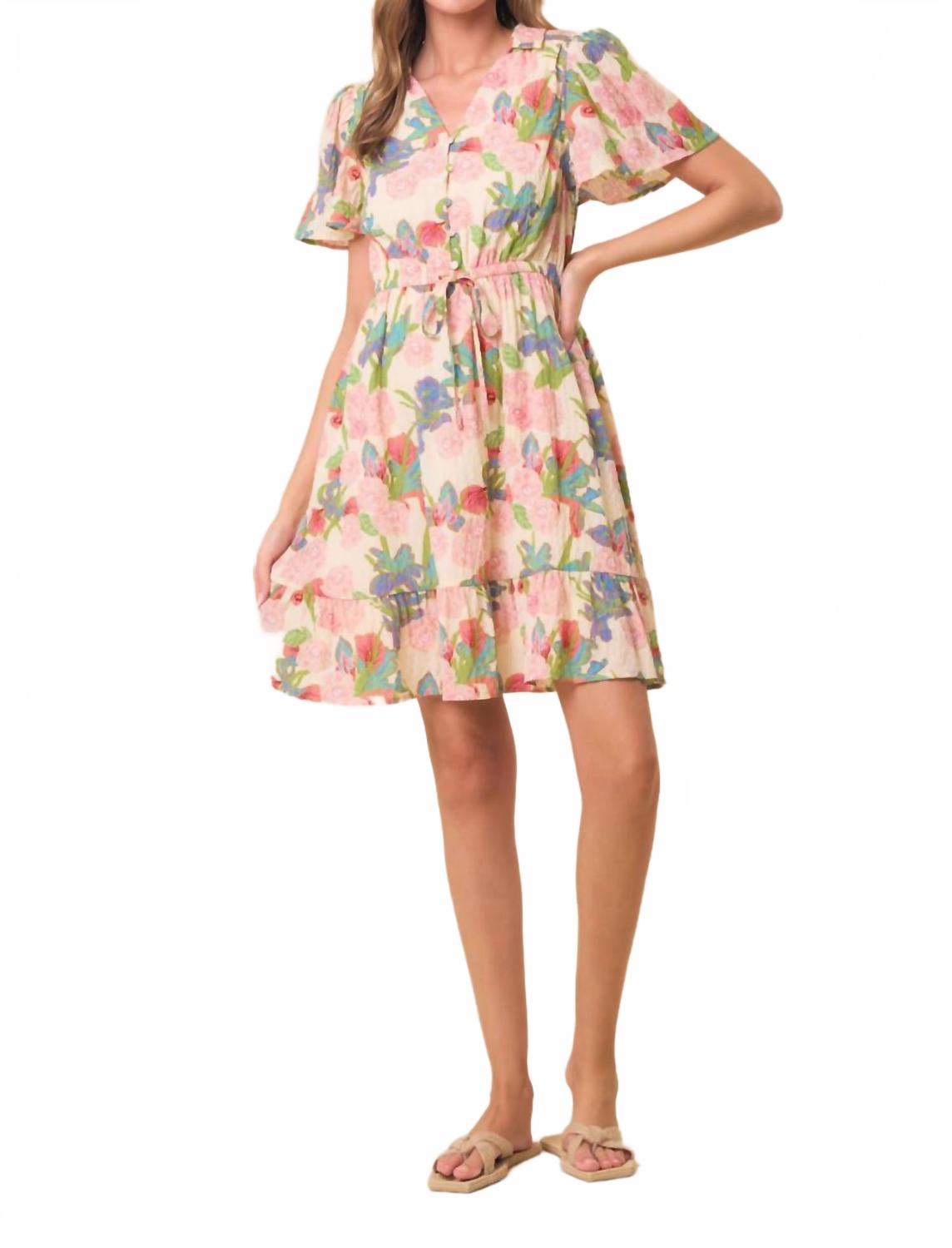Buttercup Mini Dress In Multicolor