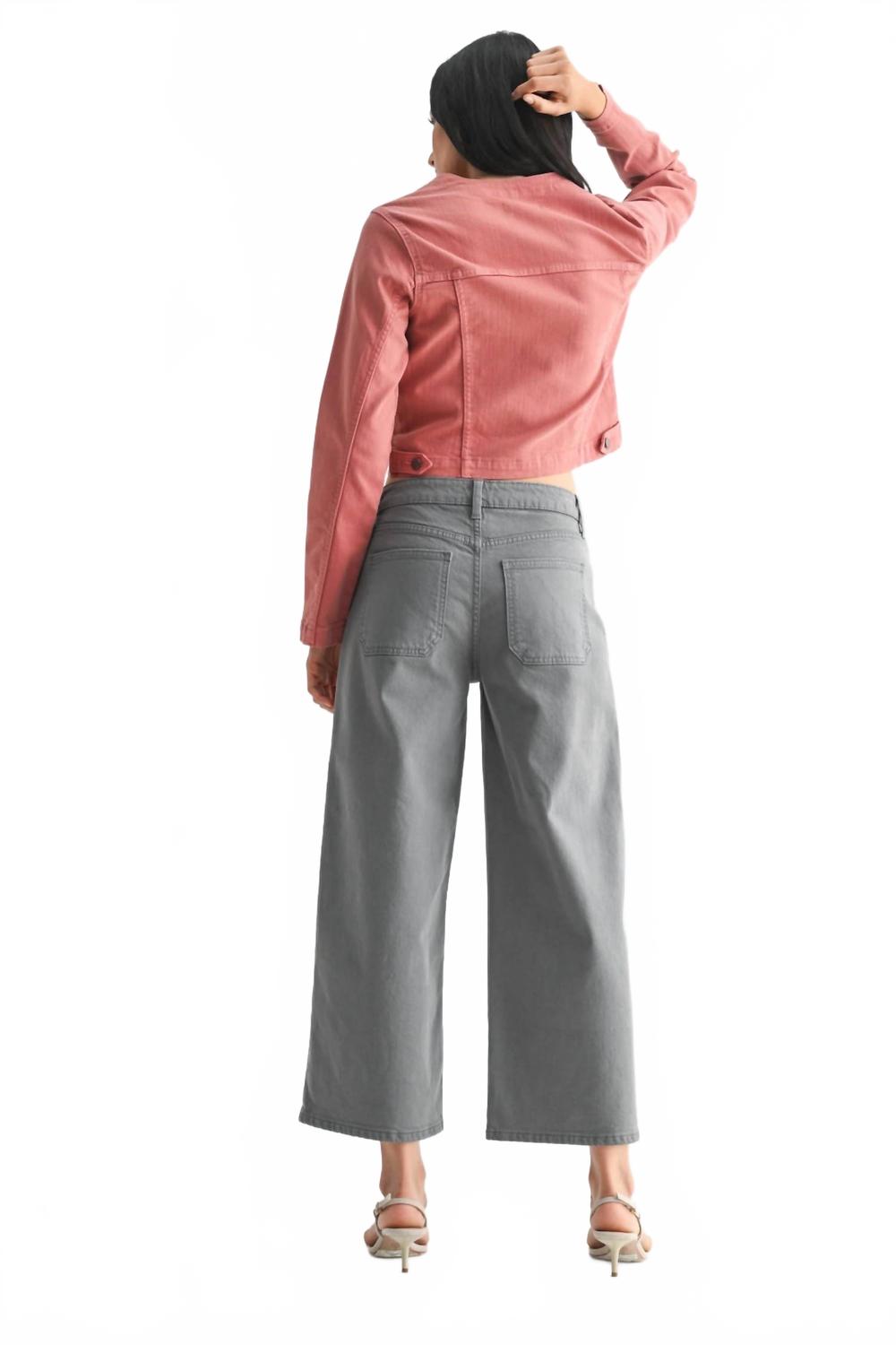 Wide Leg Pant In Storm Grey