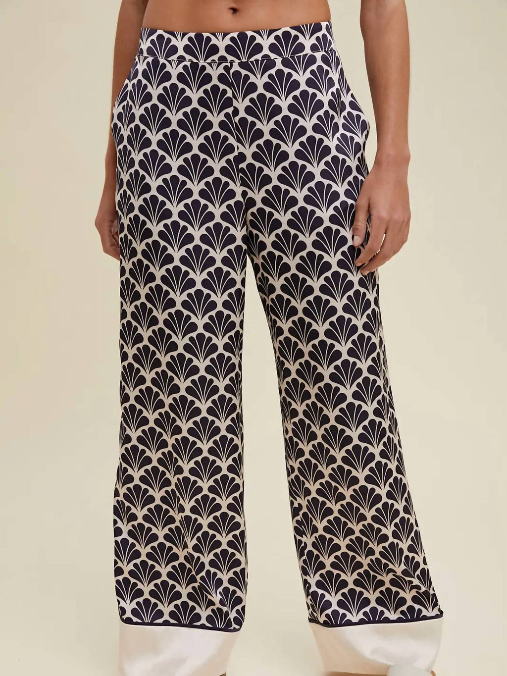Lux Pant In Ecru/black