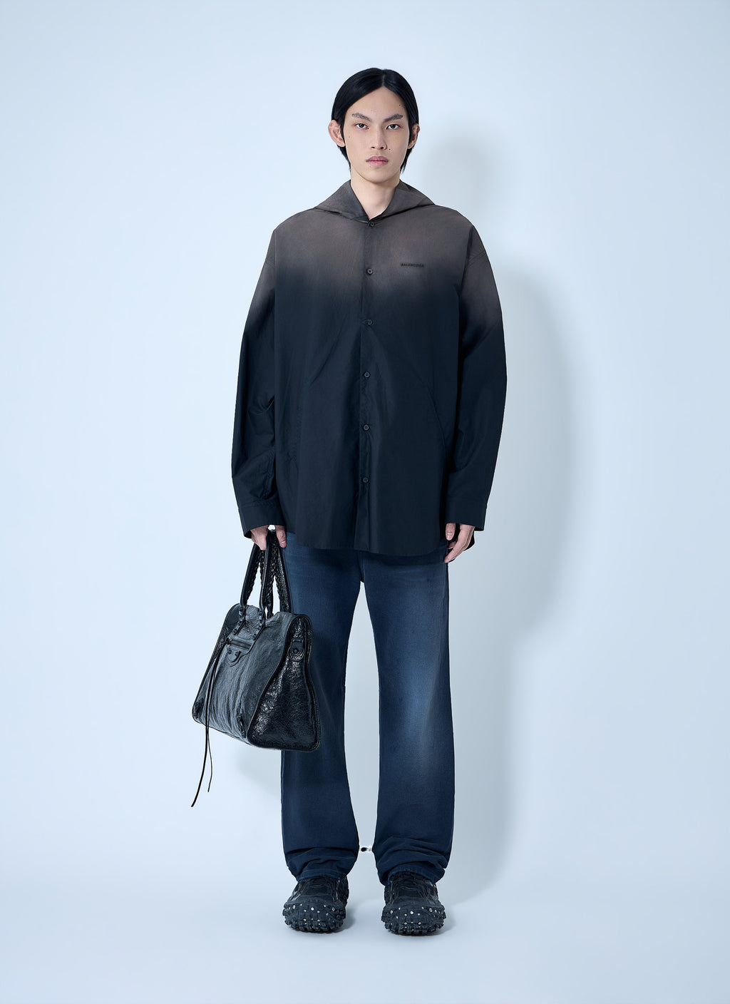 Balenciaga Men Hooded Shirt