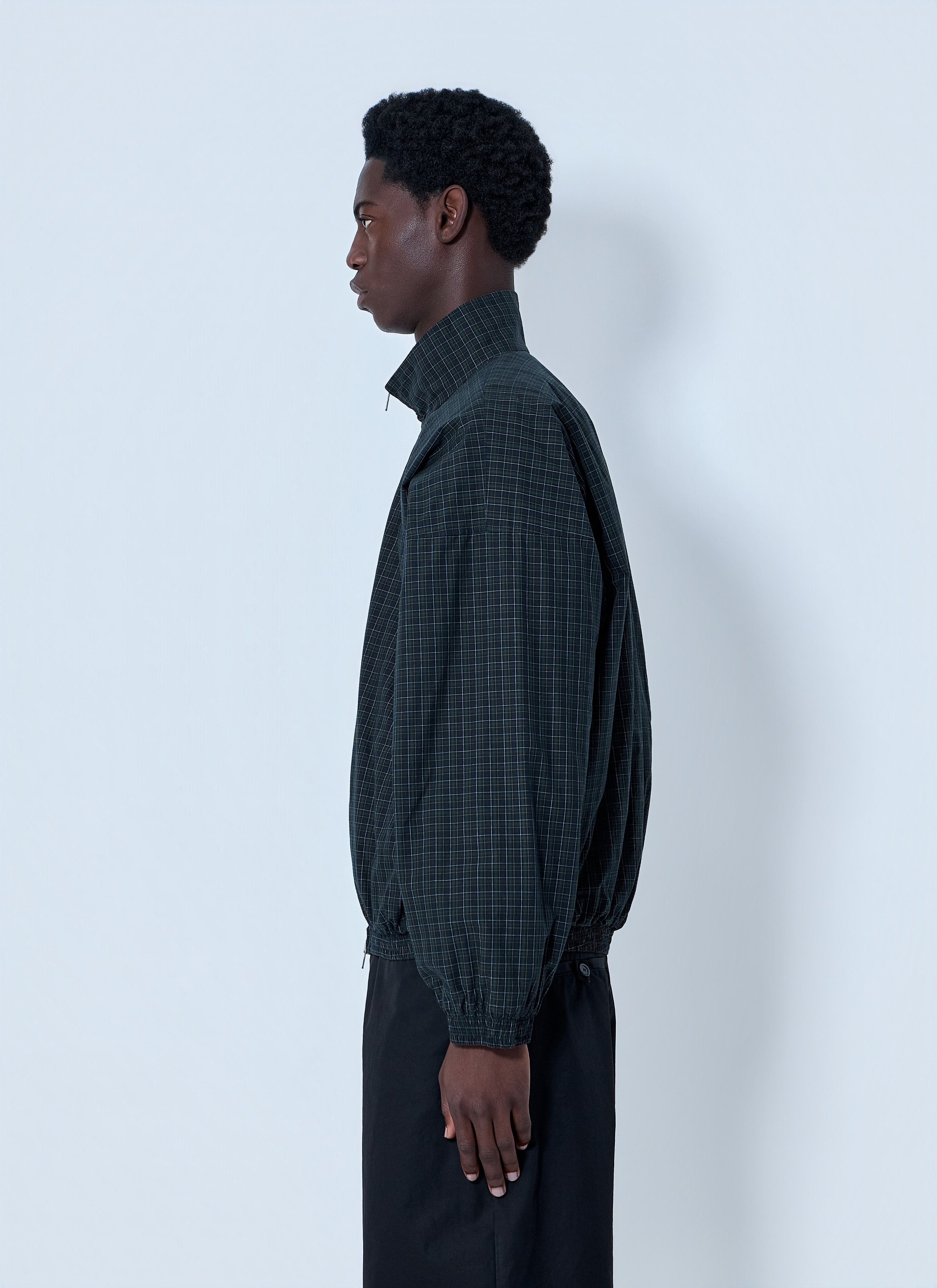 Balenciaga Men Checked Zip Jacket