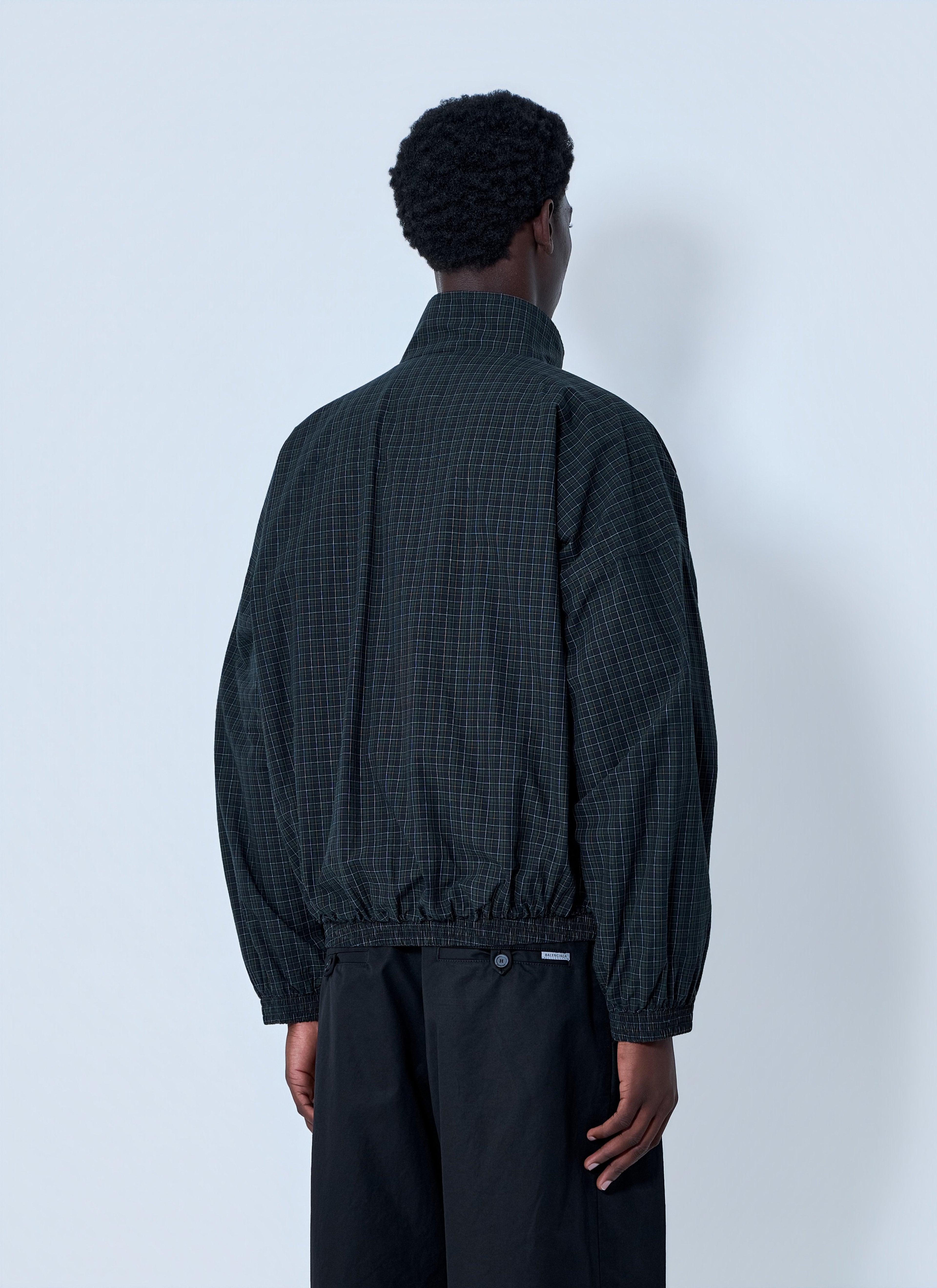 Balenciaga Men Checked Zip Jacket