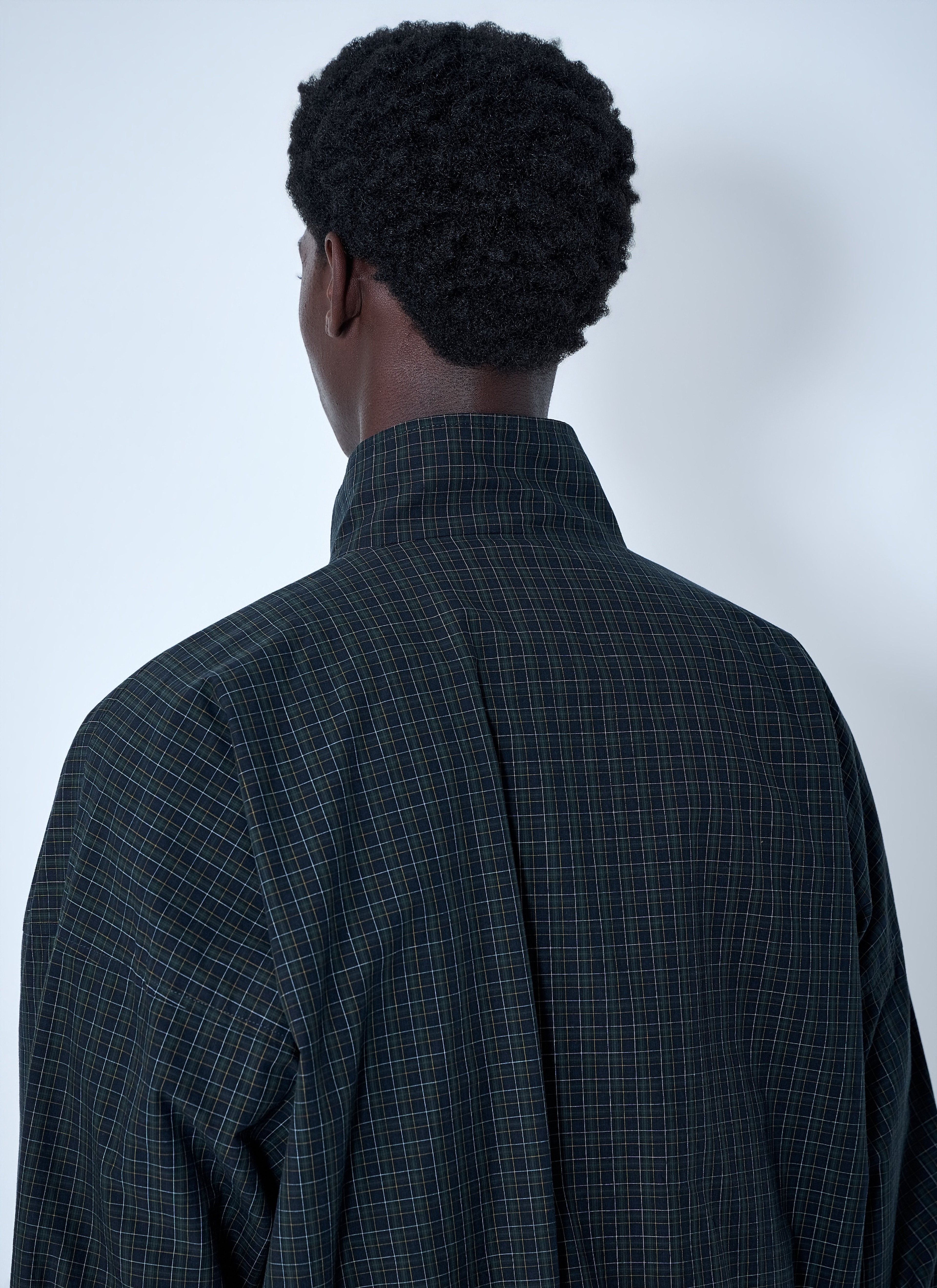 Balenciaga Men Checked Zip Jacket