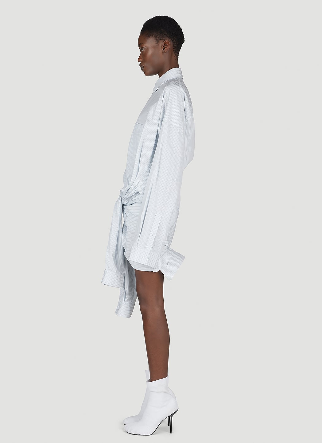 Balenciaga Women Double Pin-Stripe Shirt