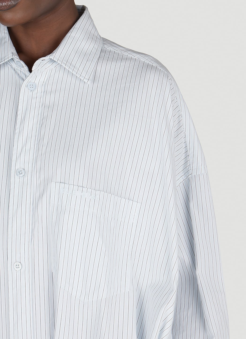 Balenciaga Women Double Pin-Stripe Shirt