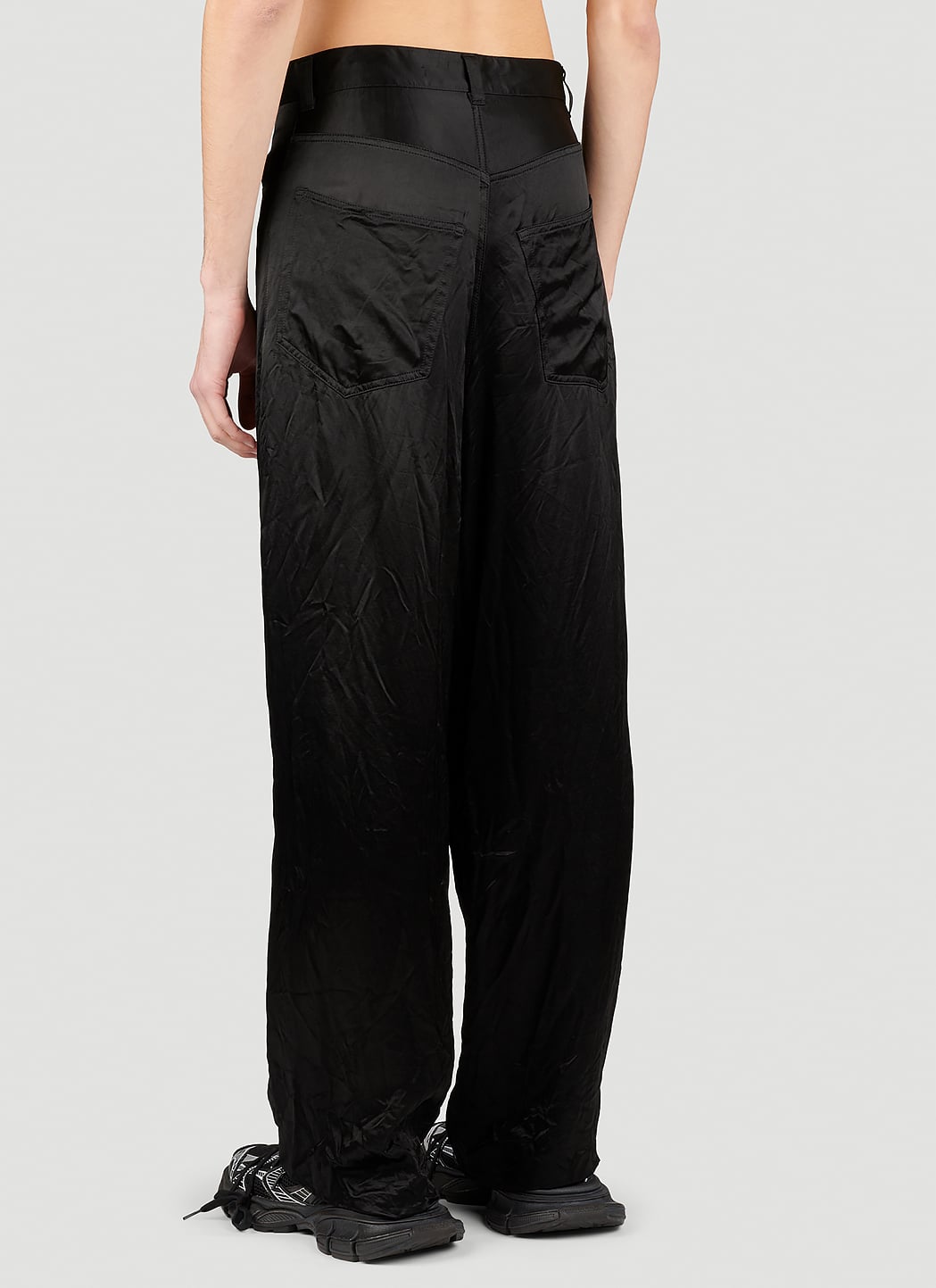 Balenciaga Men Five Pocket Satin Pants