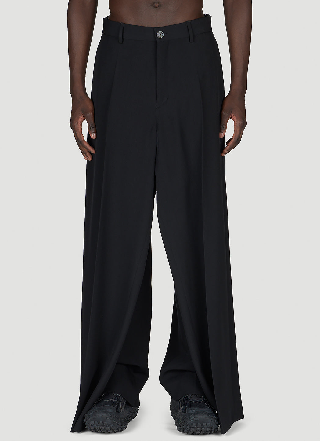 Balenciaga Men Tailored Double-Front Suit Pants