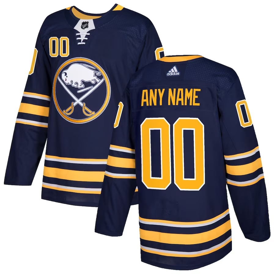 Men's Buffalo Sabres Navy Authentic Custom jersey