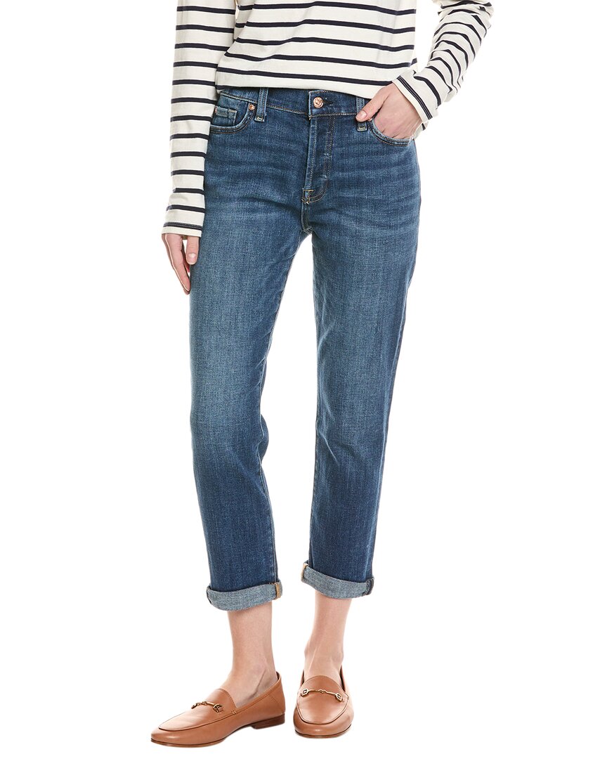 7 For All Mankind Josefina Blue Feminine Boyfriend Jean