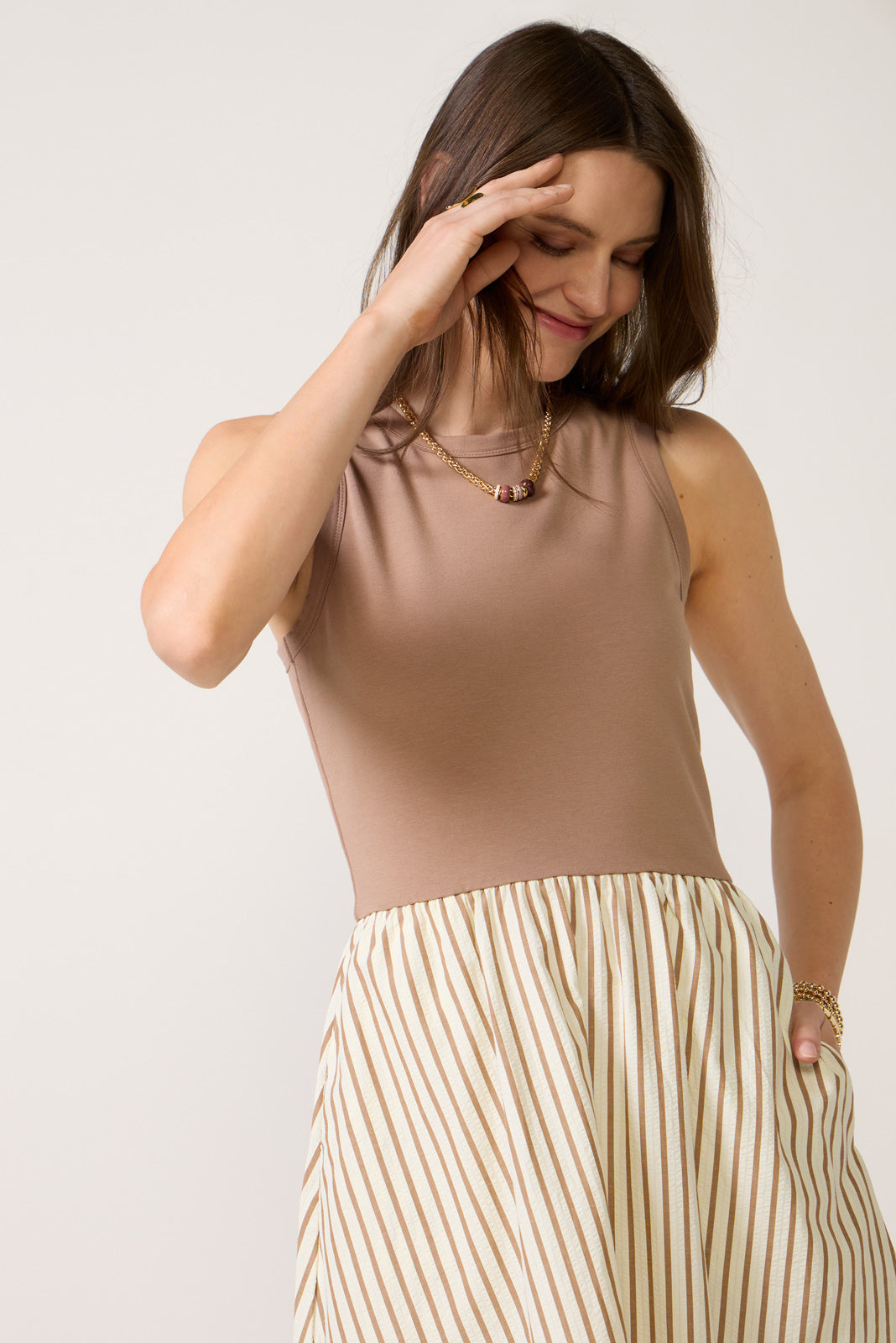 Women's Kenni Mixed Media Dress