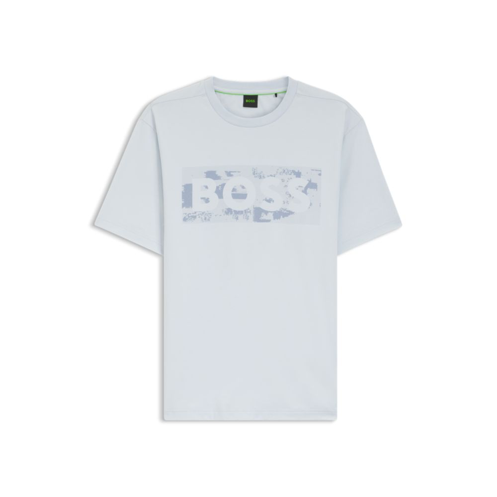 Logo-artwork T-shirt in stretch cotton