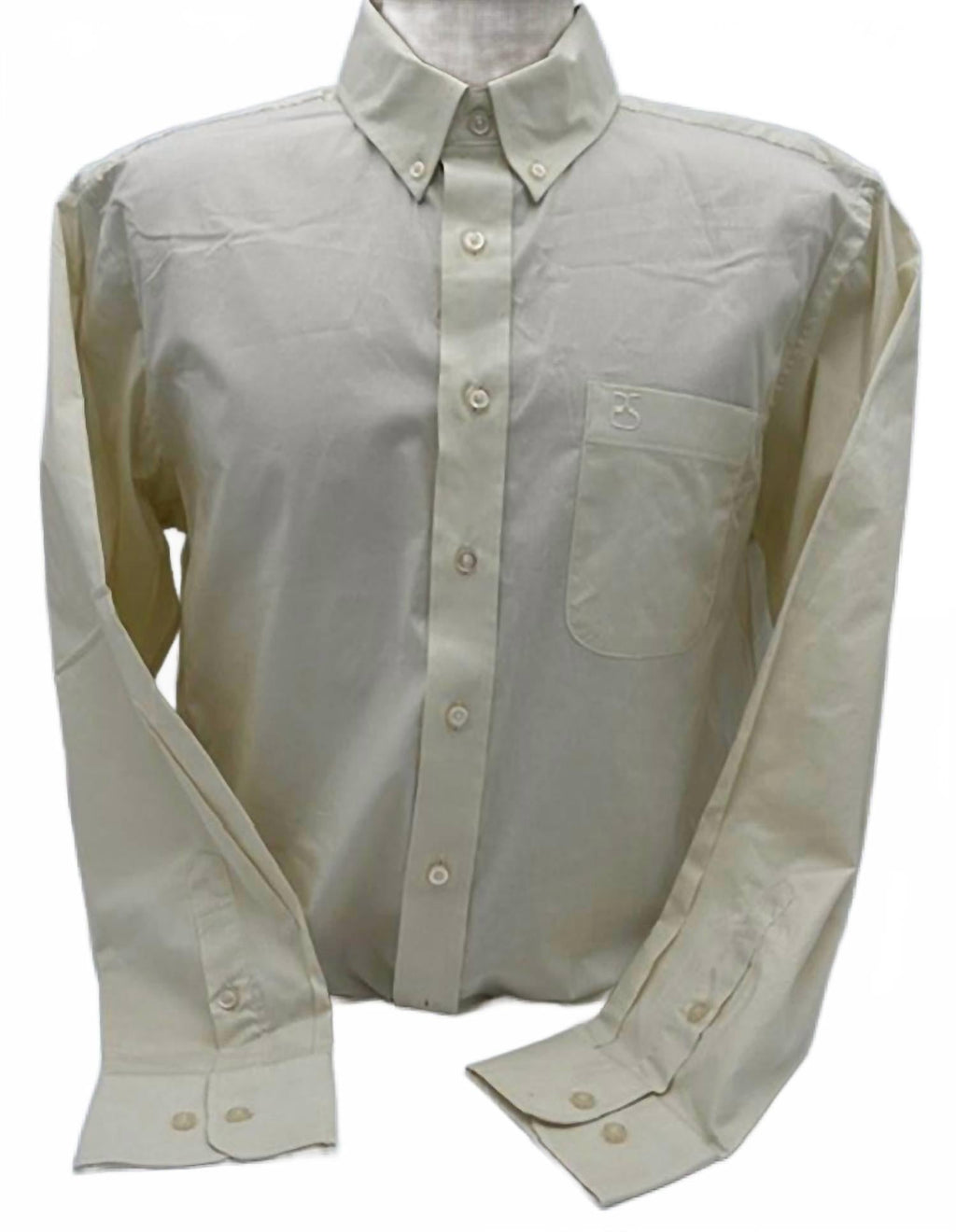 Men's Solid Button Down Shirt In Eggshell