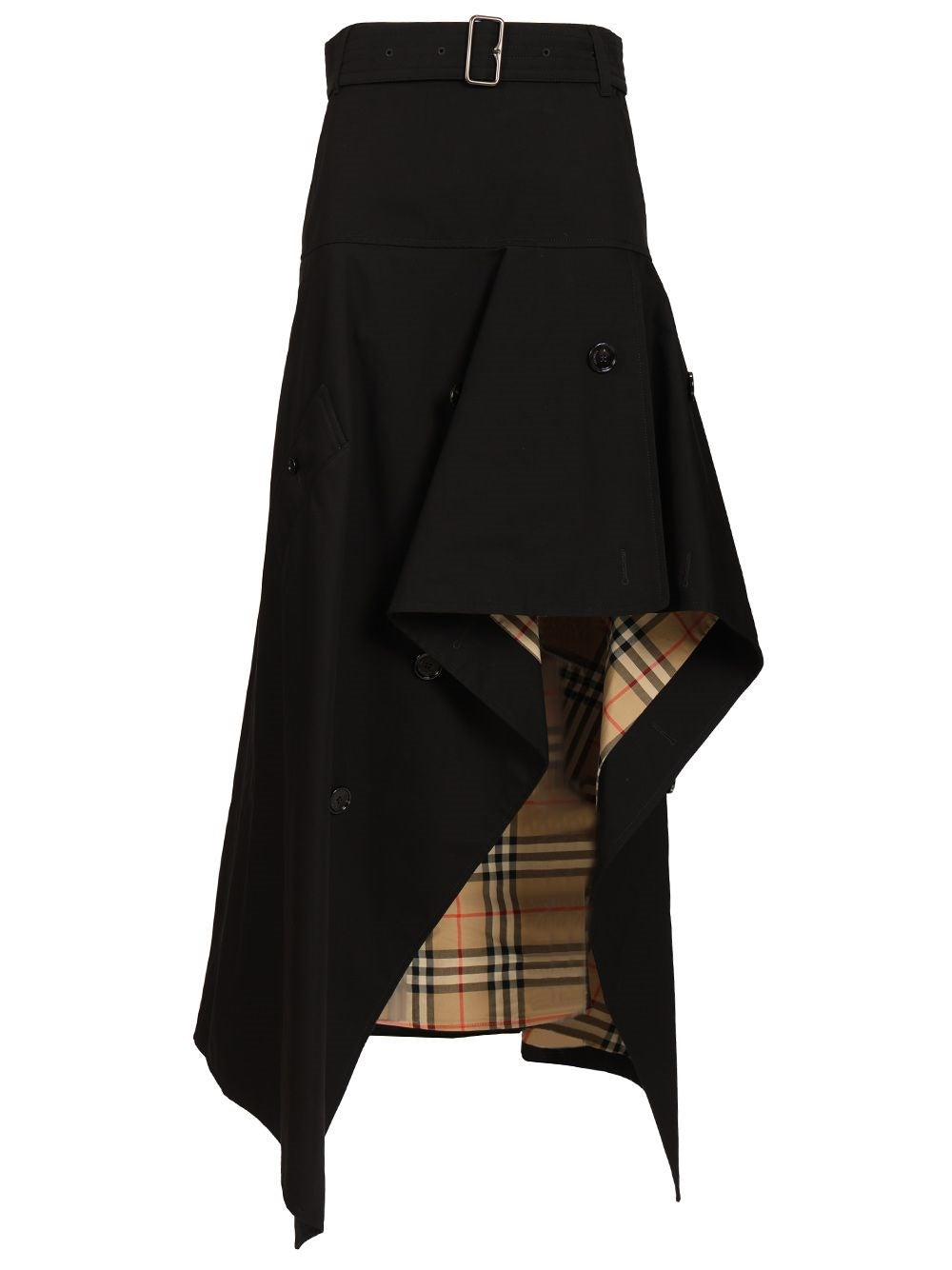 Burberry Women Asymmetrical Trench Skirt