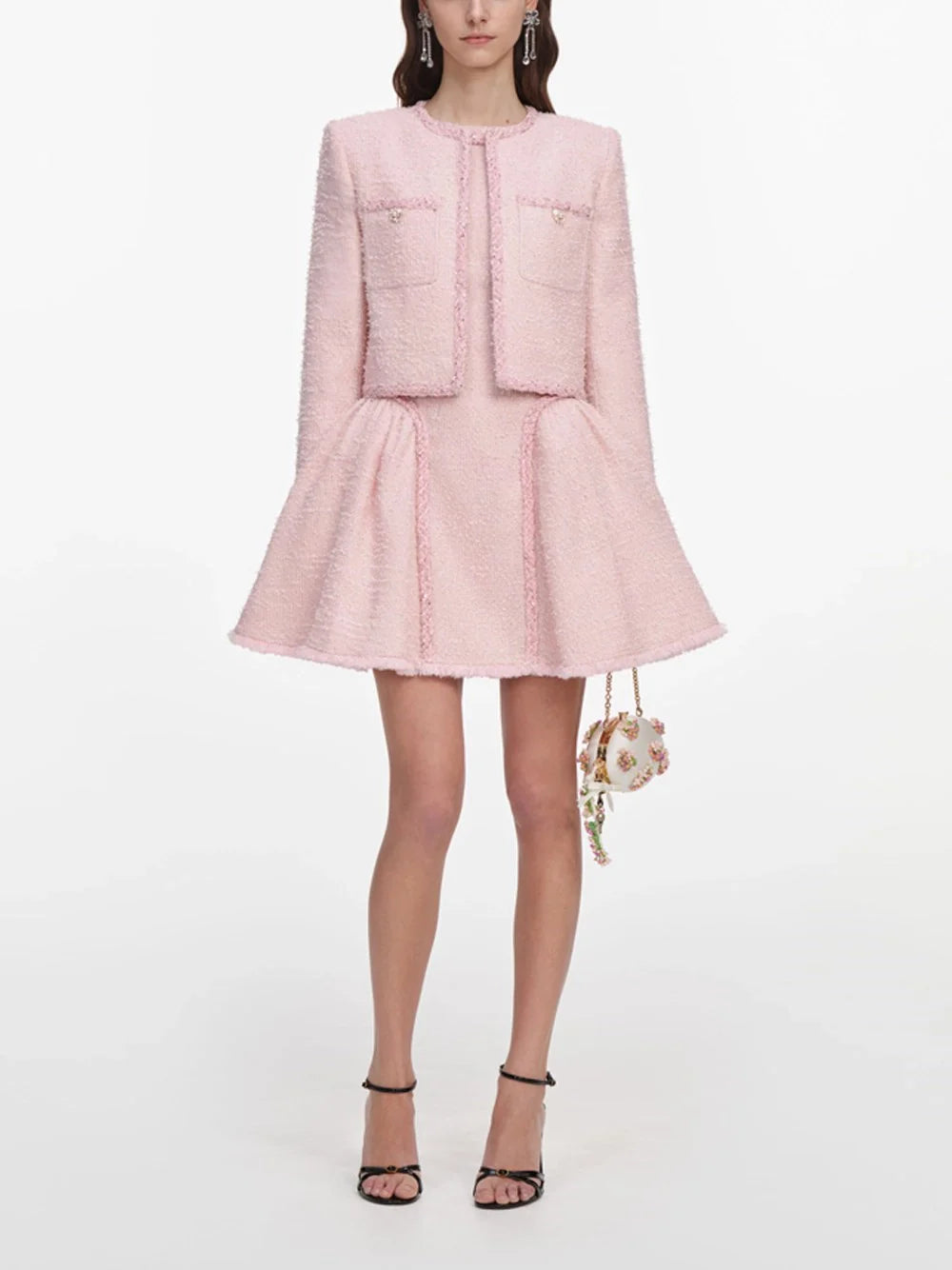 Self-Portrait Women Boucle Jacket