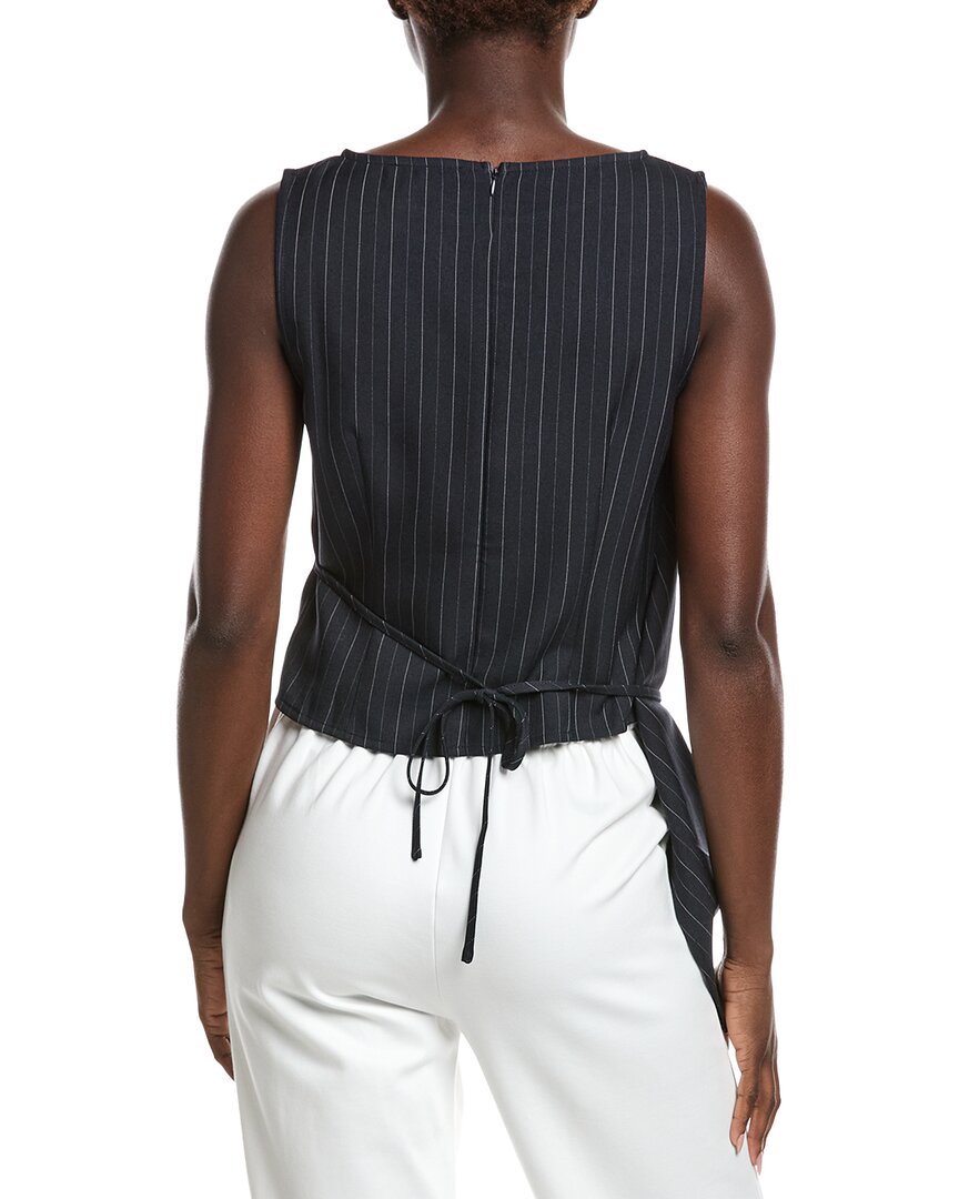 Gracia Cross Body Drape Sleeveless Top