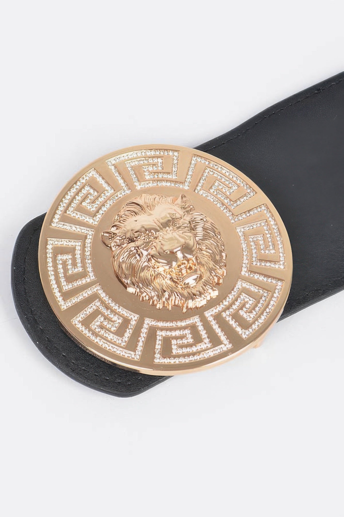 Lion Buckle Elastic Belt