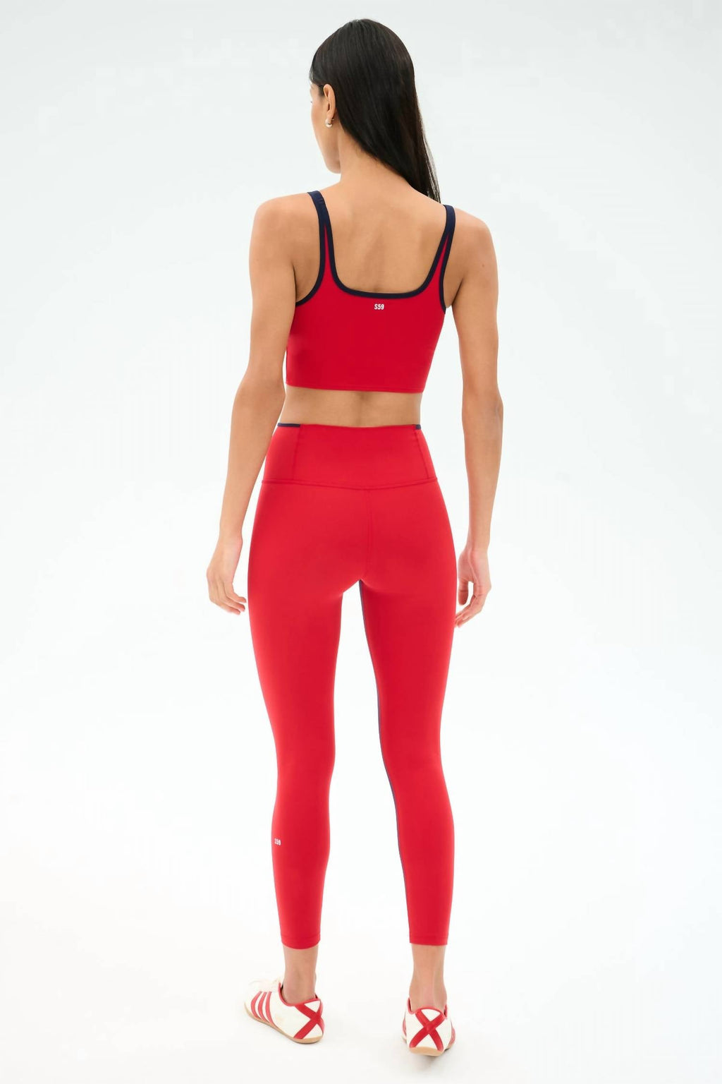 Easton Rigor High Waist 7/8 Leggings In Pirate Red/indigo