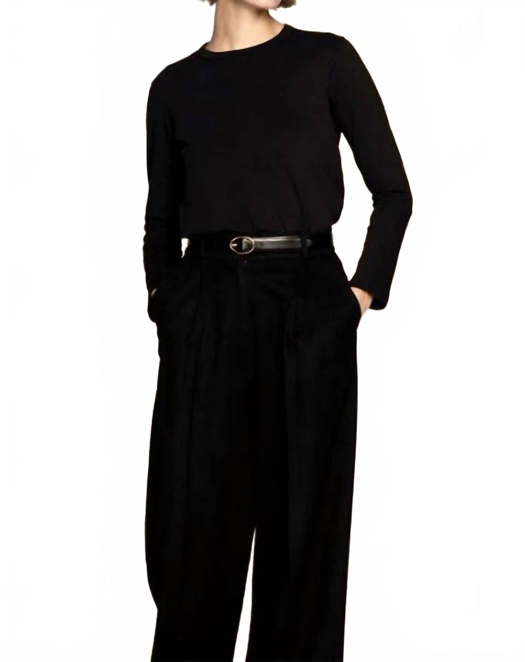 Long Sleeve Perfect Tee In Black