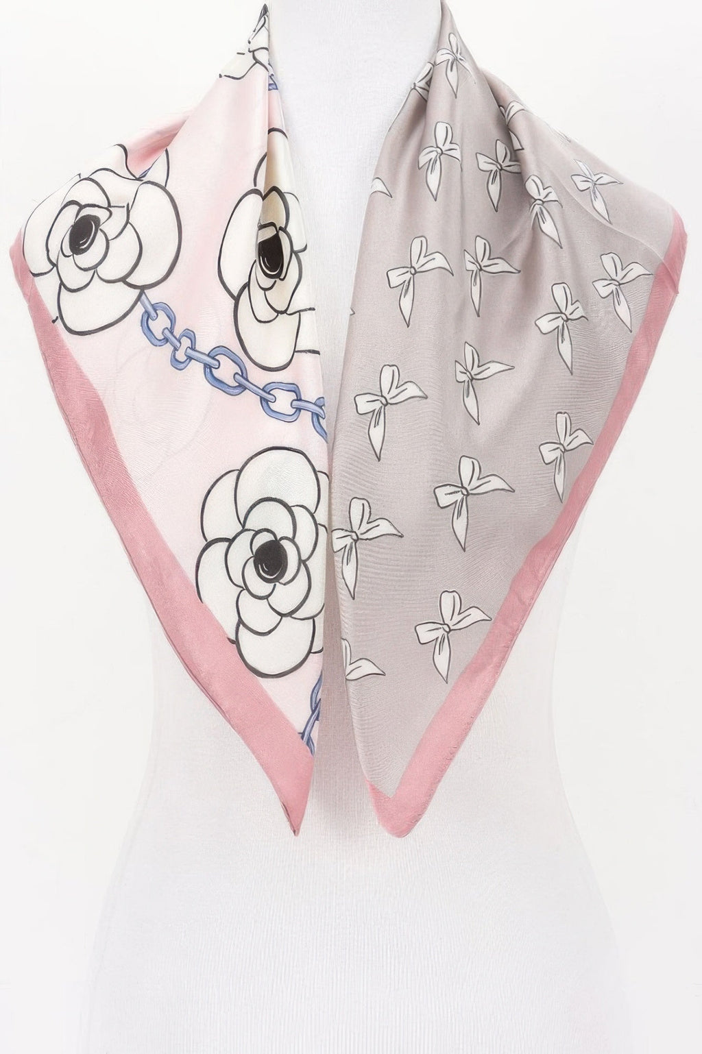 Feminine Floral Print Bandana for Elegant Everyday Style