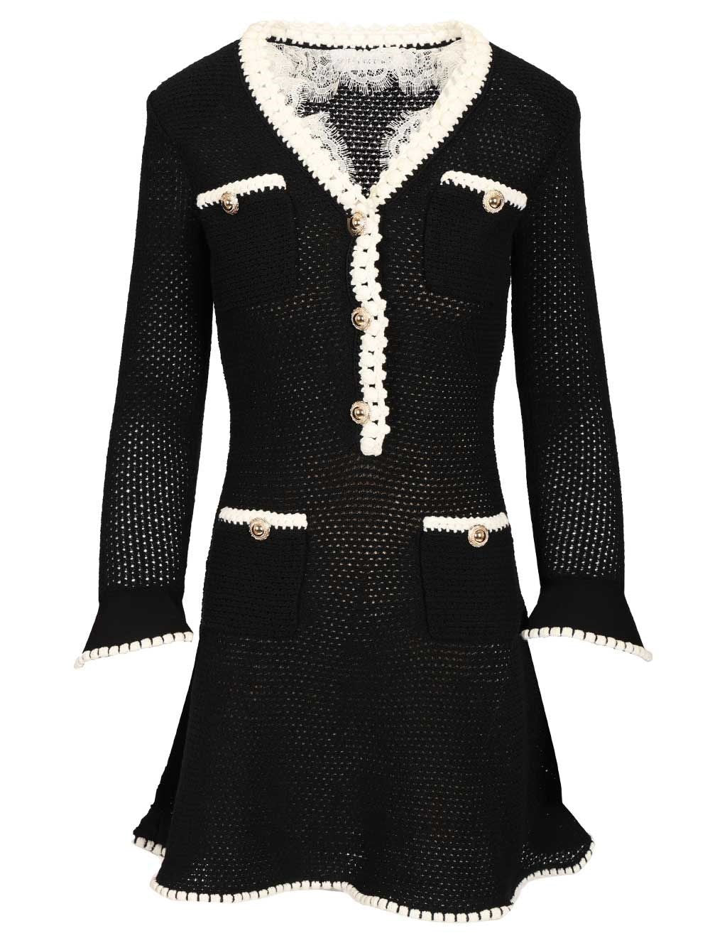 Self-Portrait Women Mini Abito In Maglia