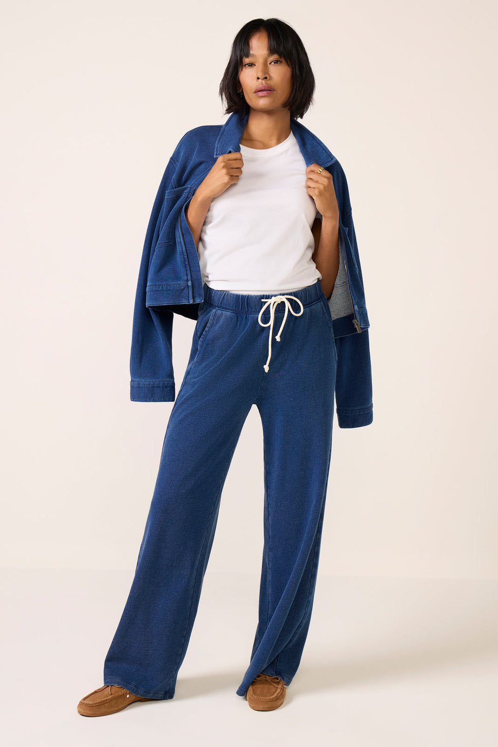 Women's Hunter Knit Denim Wide Leg Pants