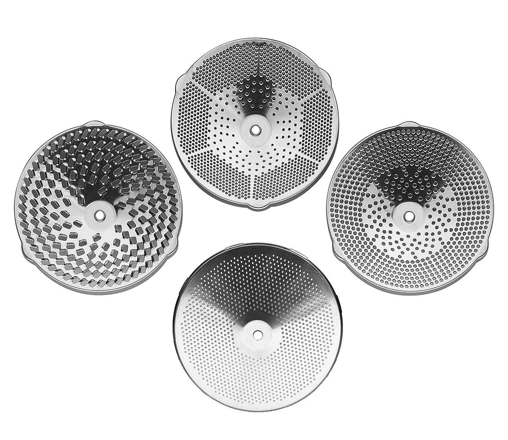 Küchenprofi Stainless Steel Food Mill, Large, 18/10 Stainless Steel, 4 Interchangeable Discs, Strainer for Sauce