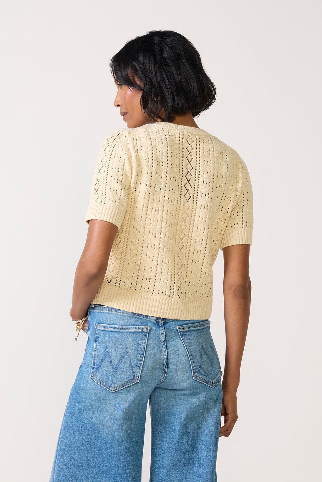 Women's Elle Pointelle Cardigan