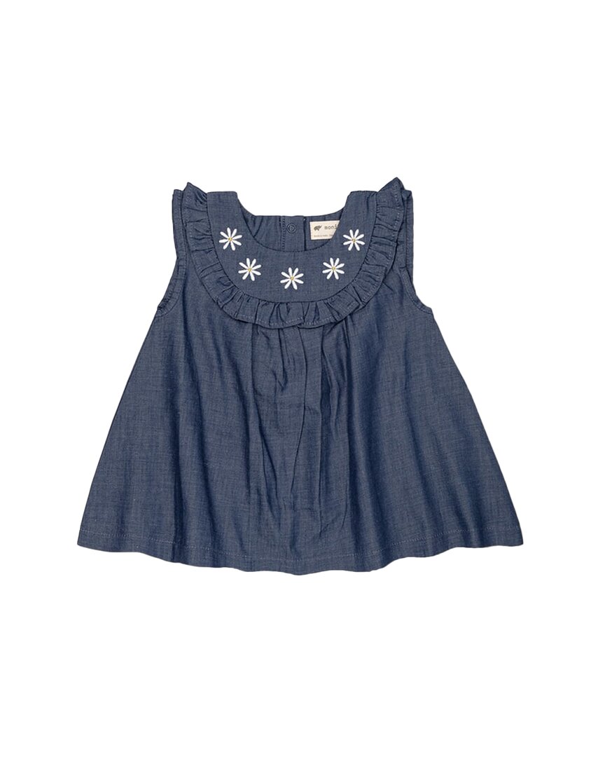 Monica + Andy Embroidered Bib Dress