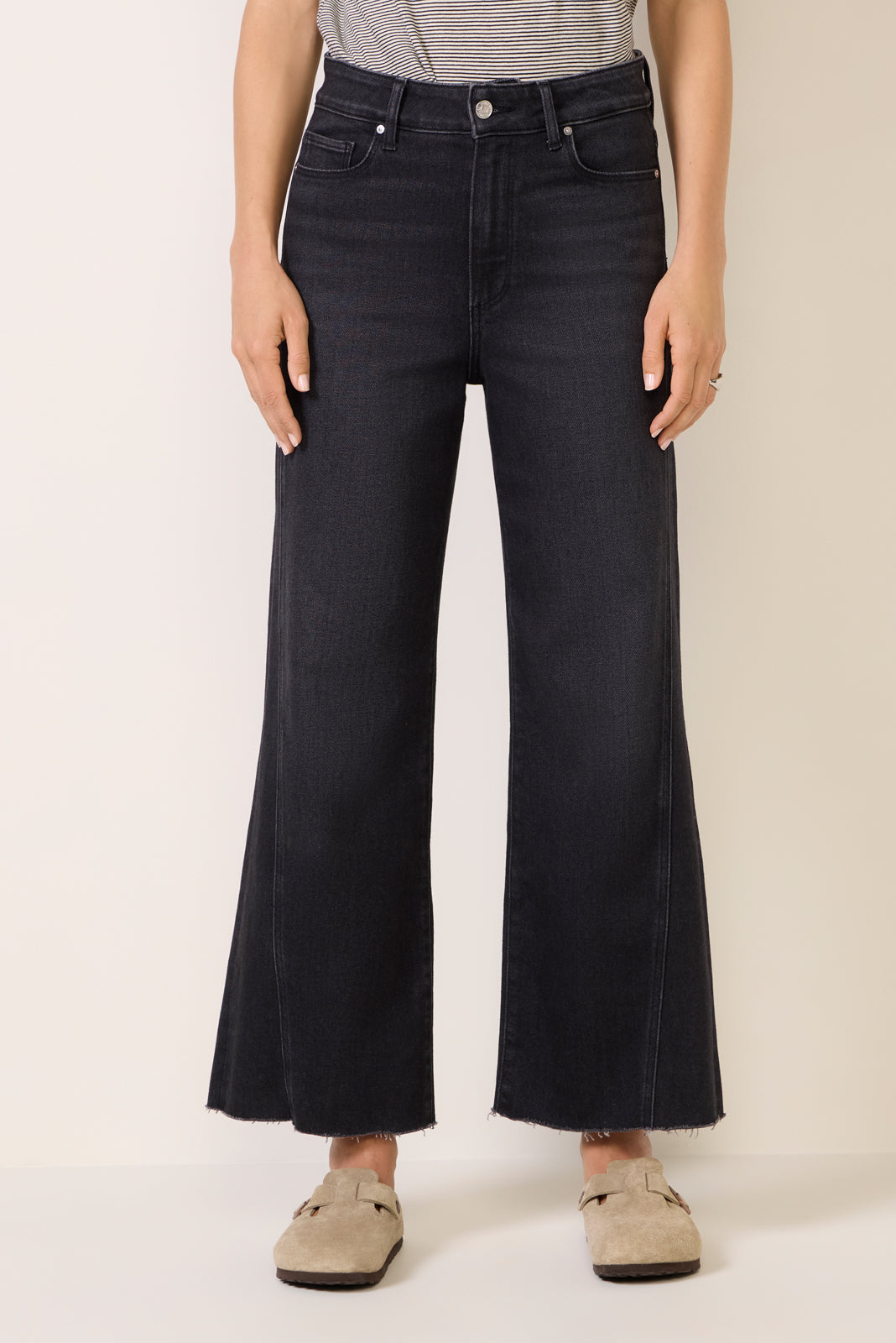 Women's Anessa w Twisted Outseam Panel Wide Leg Jean
