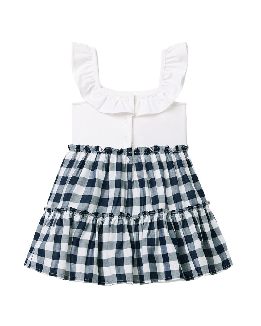 Janie and Jack Gingham Knit Woven Dress