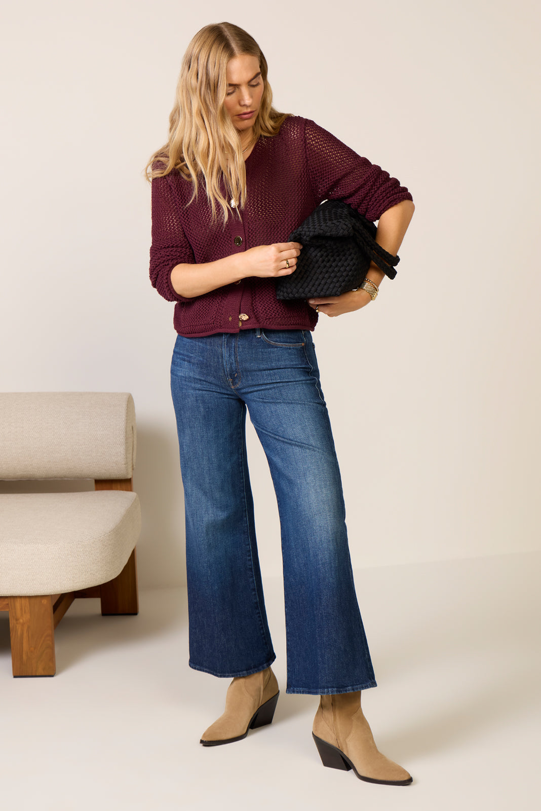 Women's Emery Open Stitch Cardigan