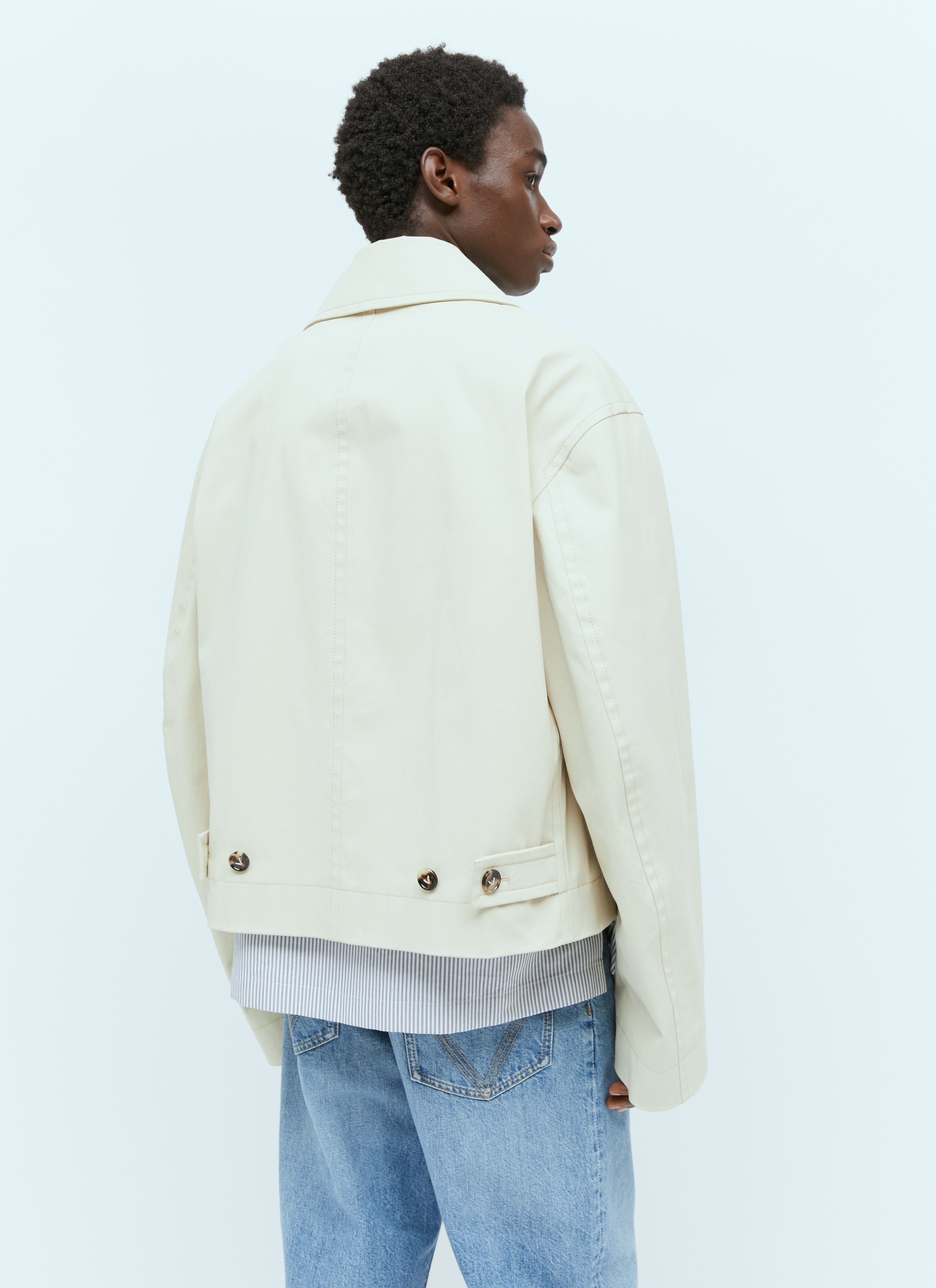 Bottega Veneta Men Canvas Blouson Jacket