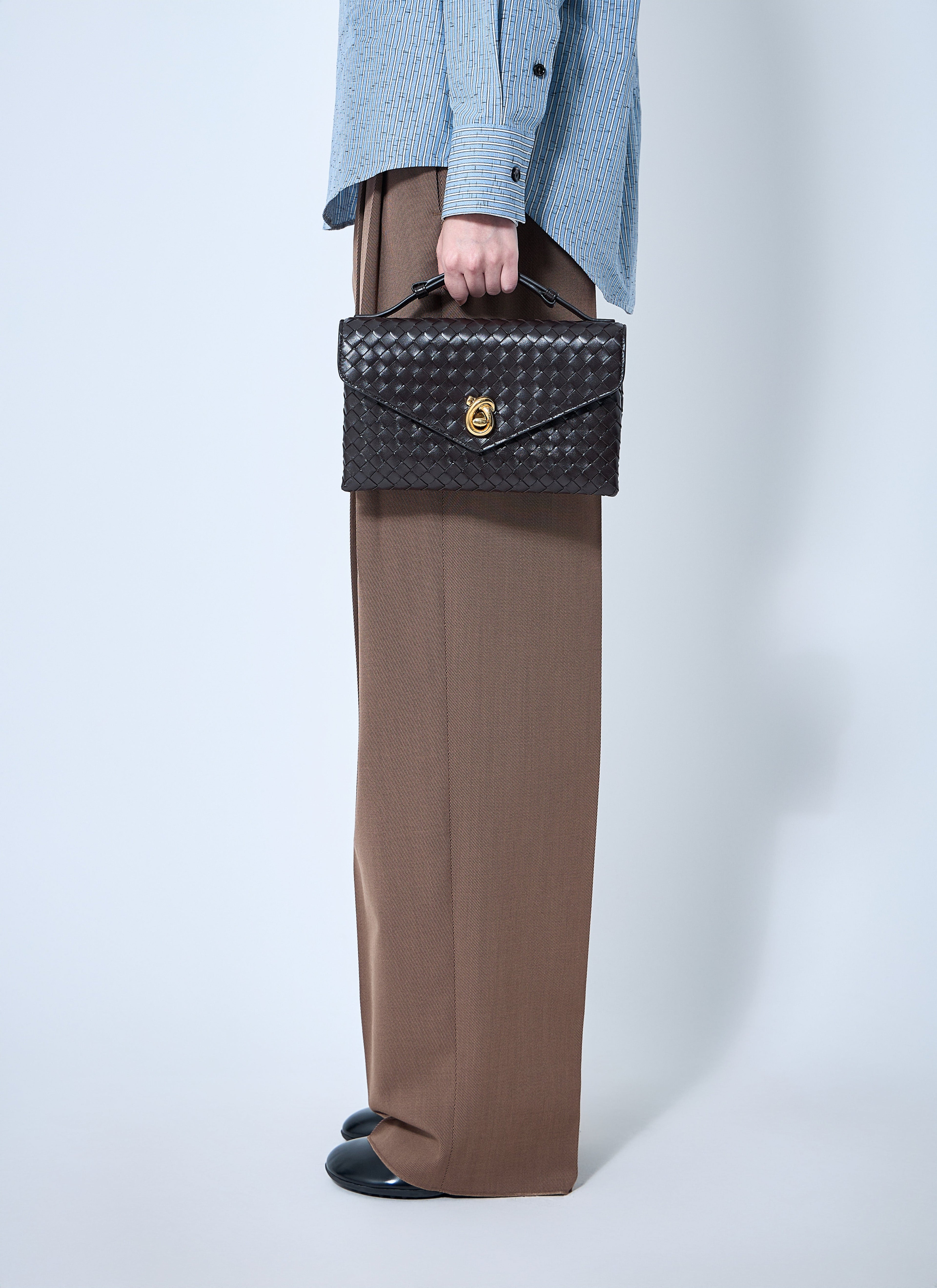 Bottega Veneta Women Knot Lock Crossbody Bag