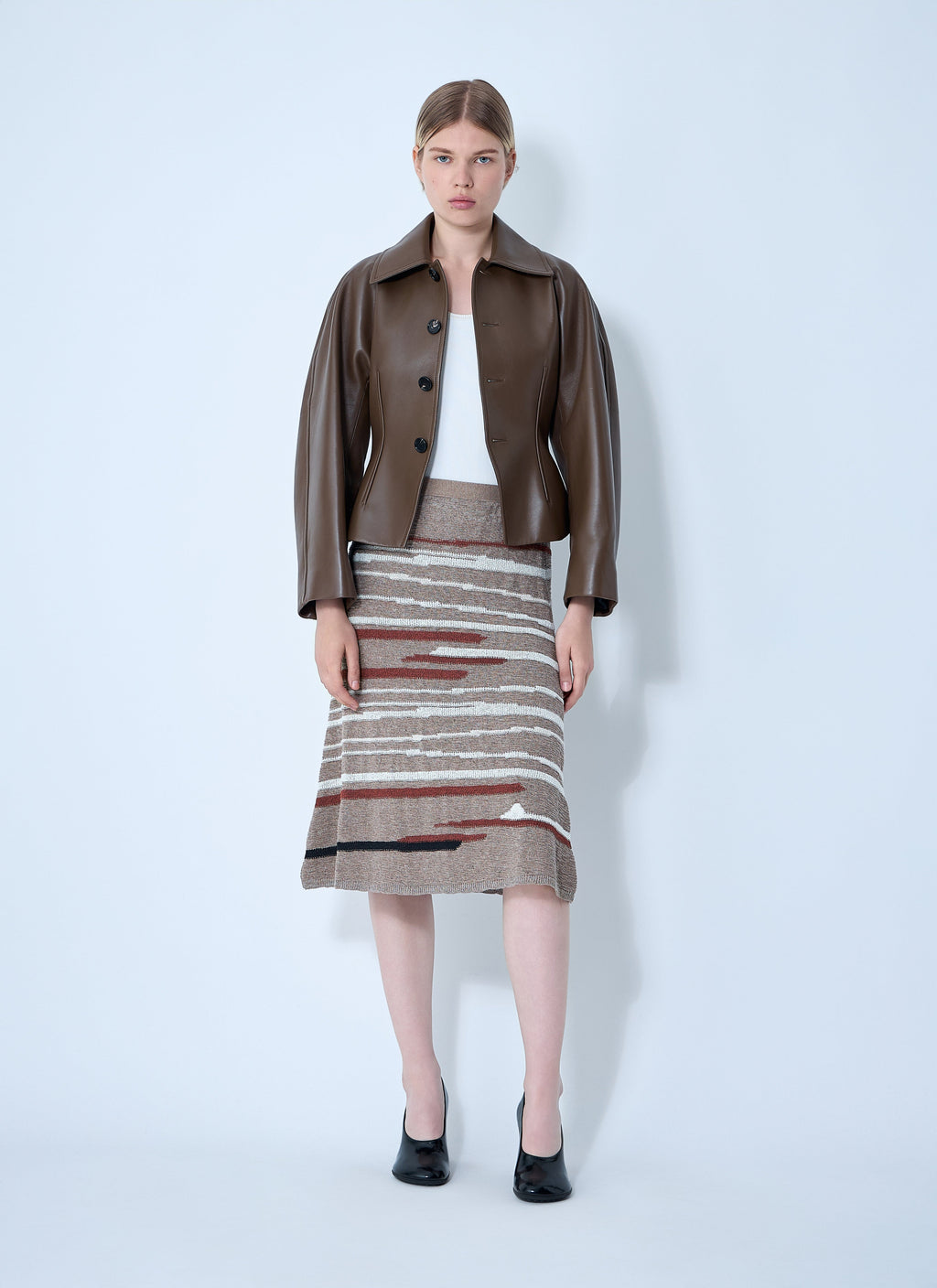 Bottega Veneta Women Linen-And-Cotton Skirt