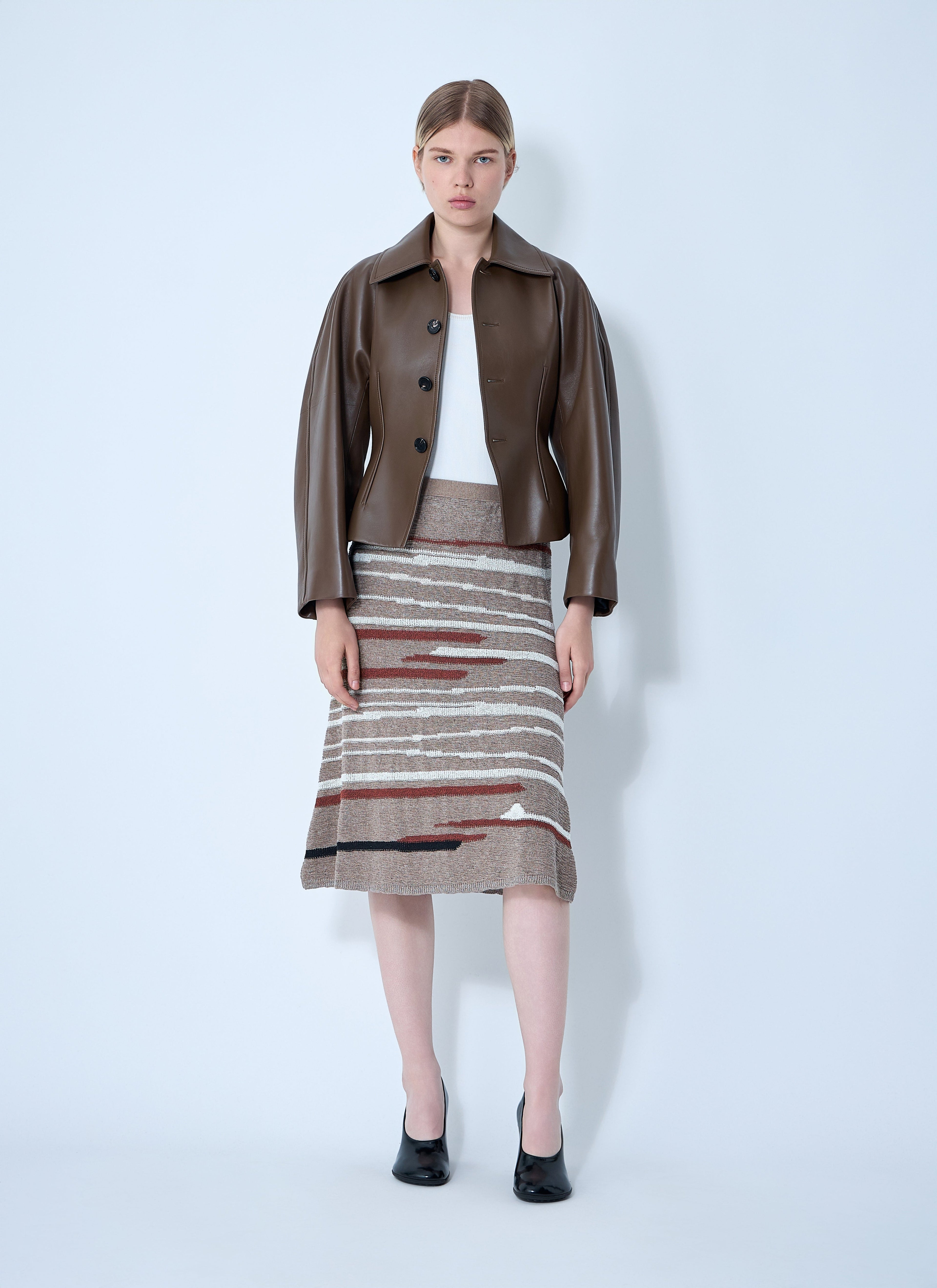 Bottega Veneta Women Linen-And-Cotton Skirt