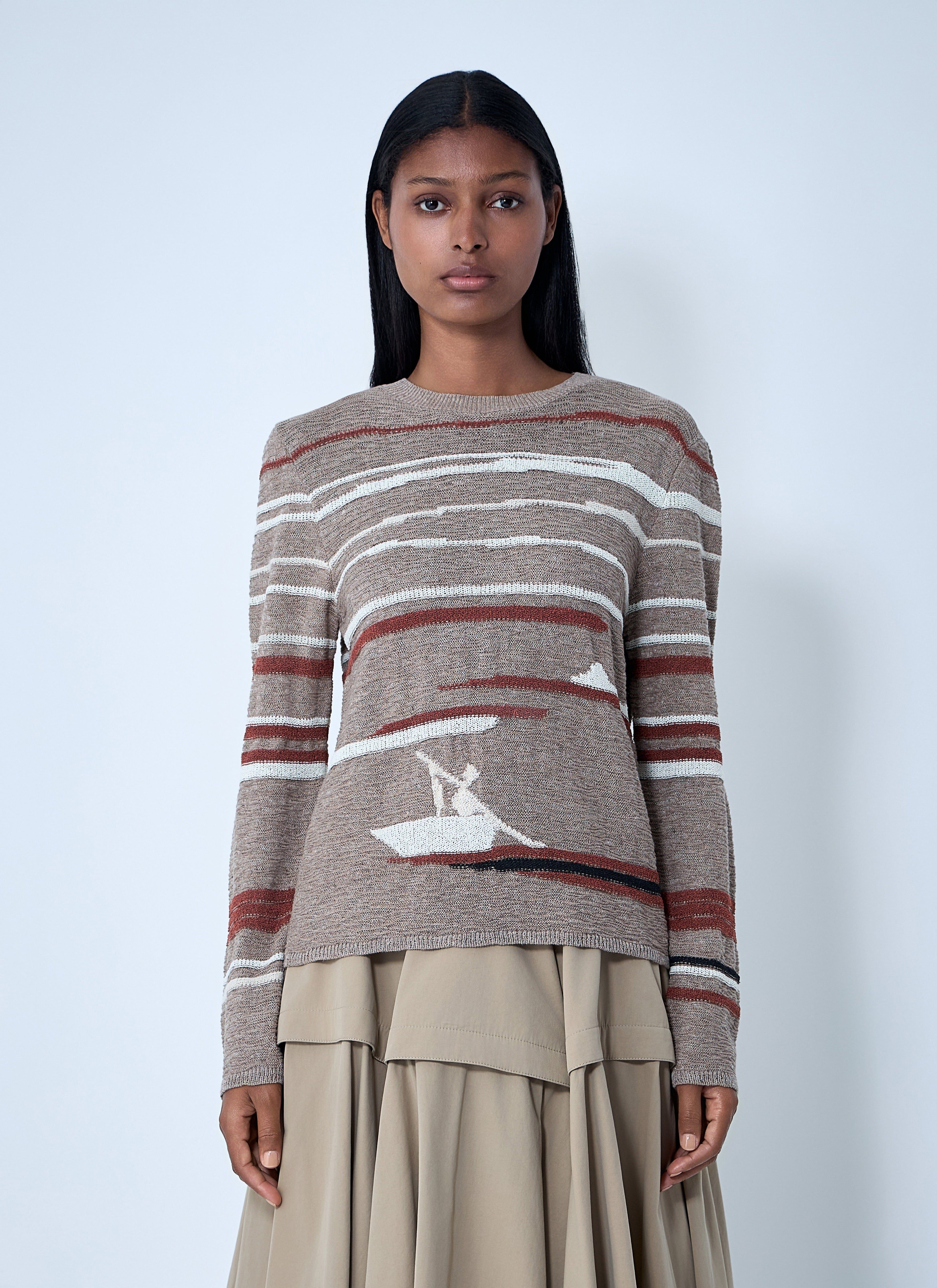 Bottega Veneta Women Linen-And-Cotton Sweater