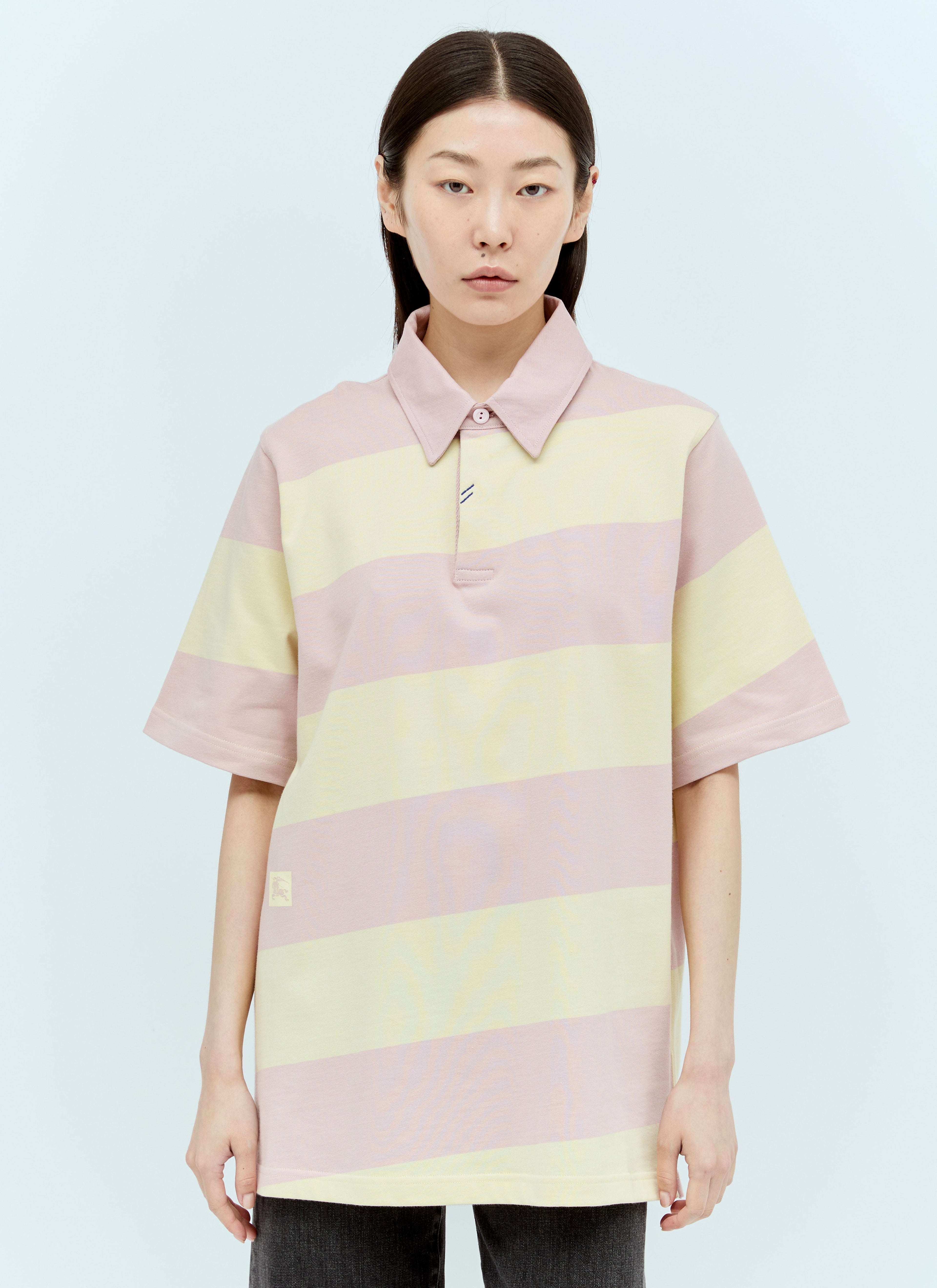 Burberry Women Striped Ekd Polo Shirt