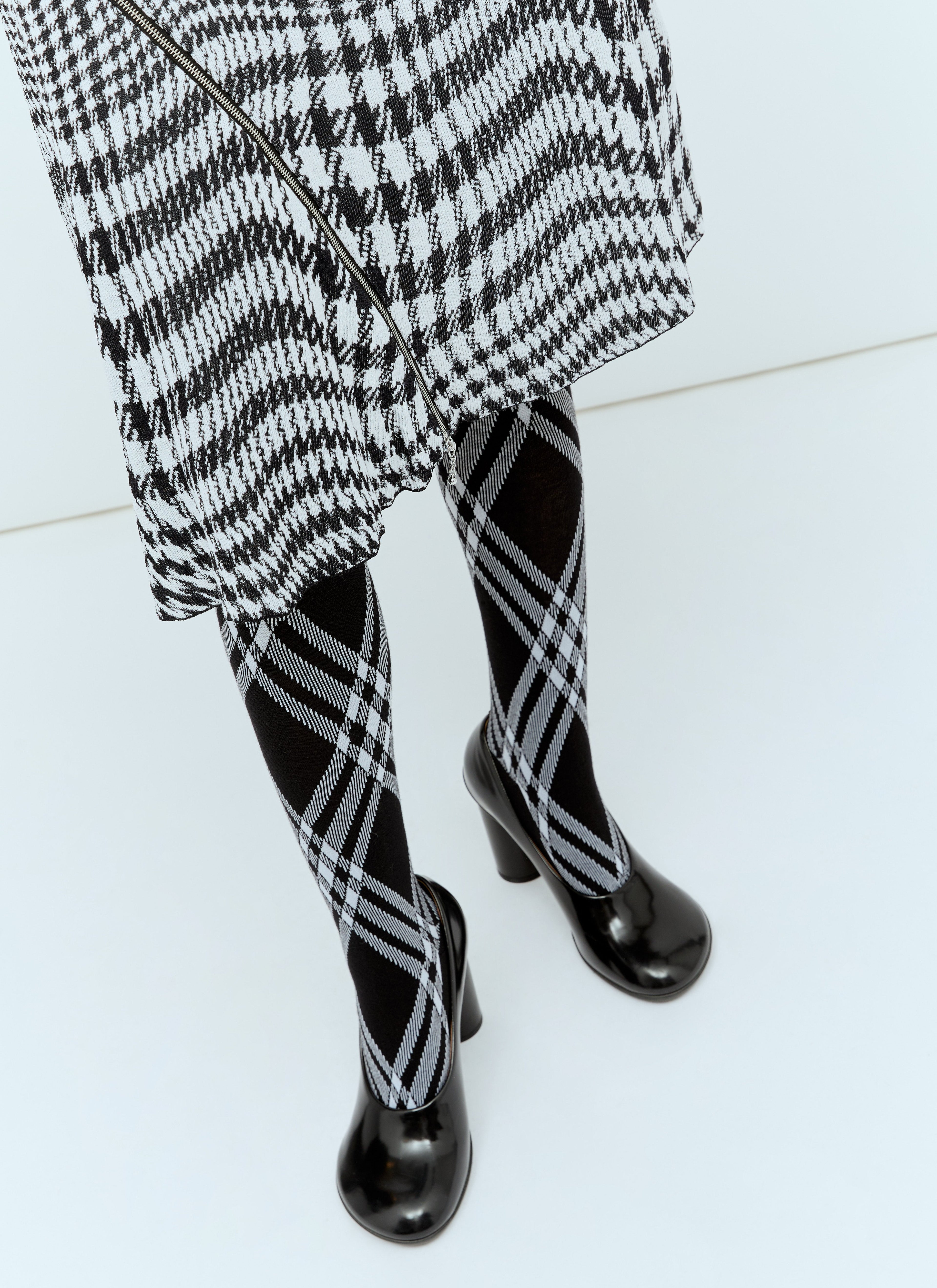 Burberry Women Warped Houdstooth Midi Dress