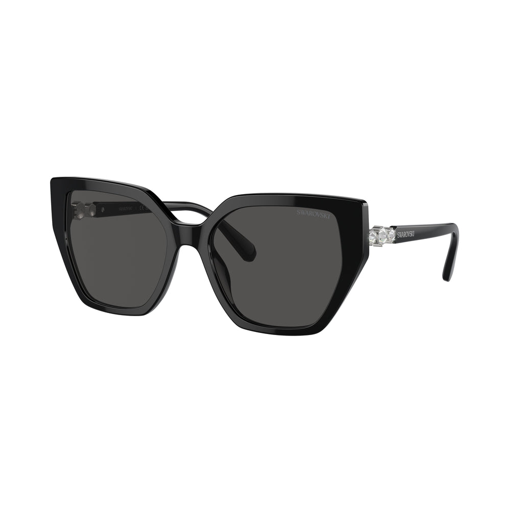 0Sk6016 Oversized Square Frame Sunglasses with Crystal Accents