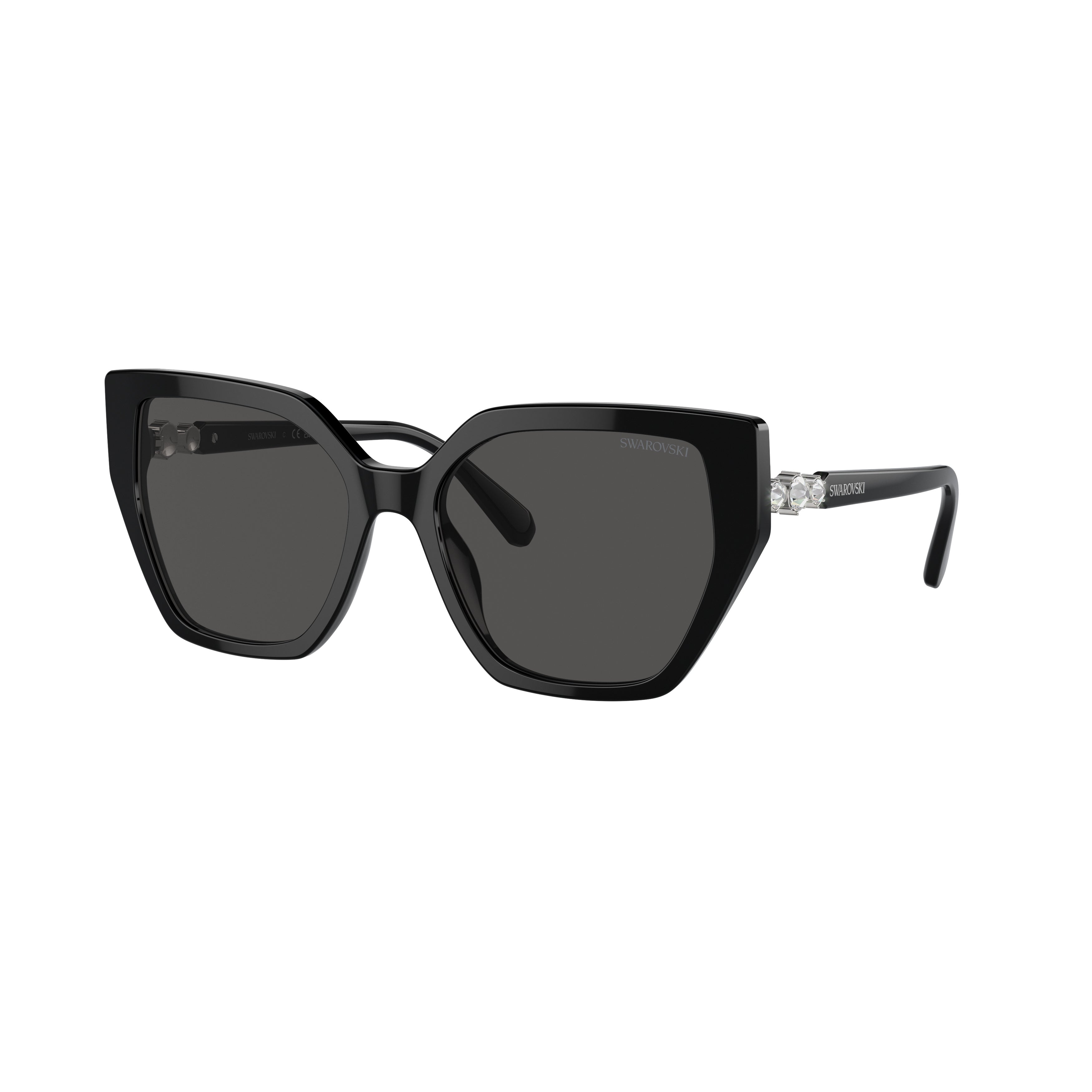 0Sk6016 Oversized Square Frame Sunglasses with Crystal Accents