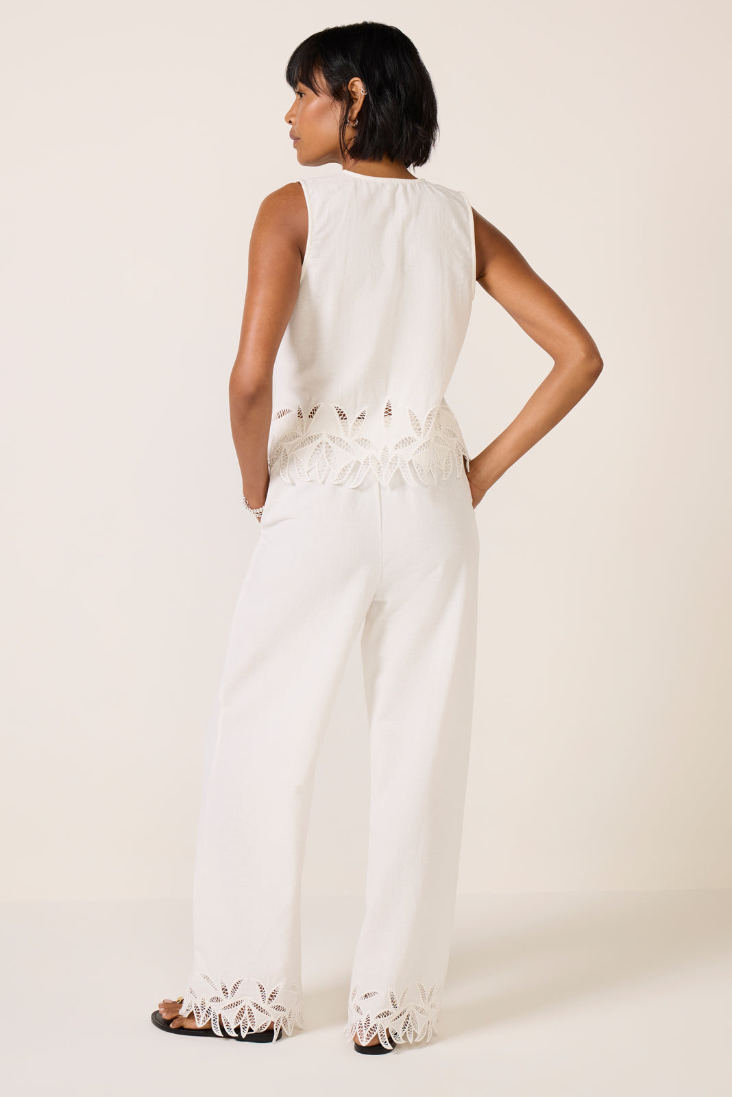 Women's Emmie Embroidered Wide Leg Pants