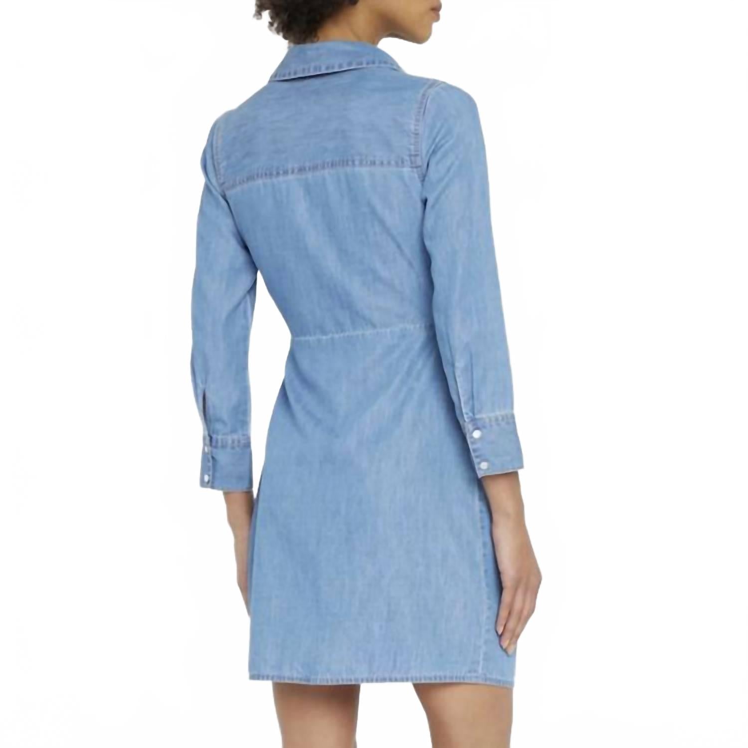 Briggs Denim Mini Dress In Iceberg