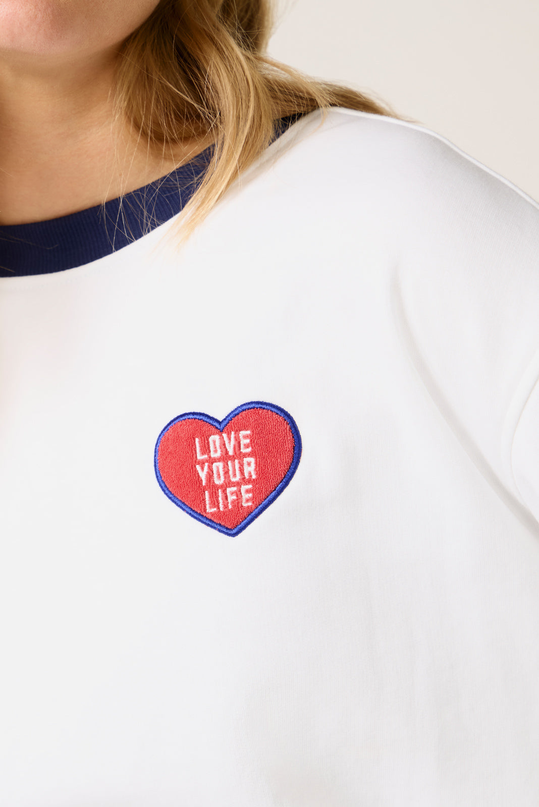 Women's Crew Neck Patch Sweatshirt