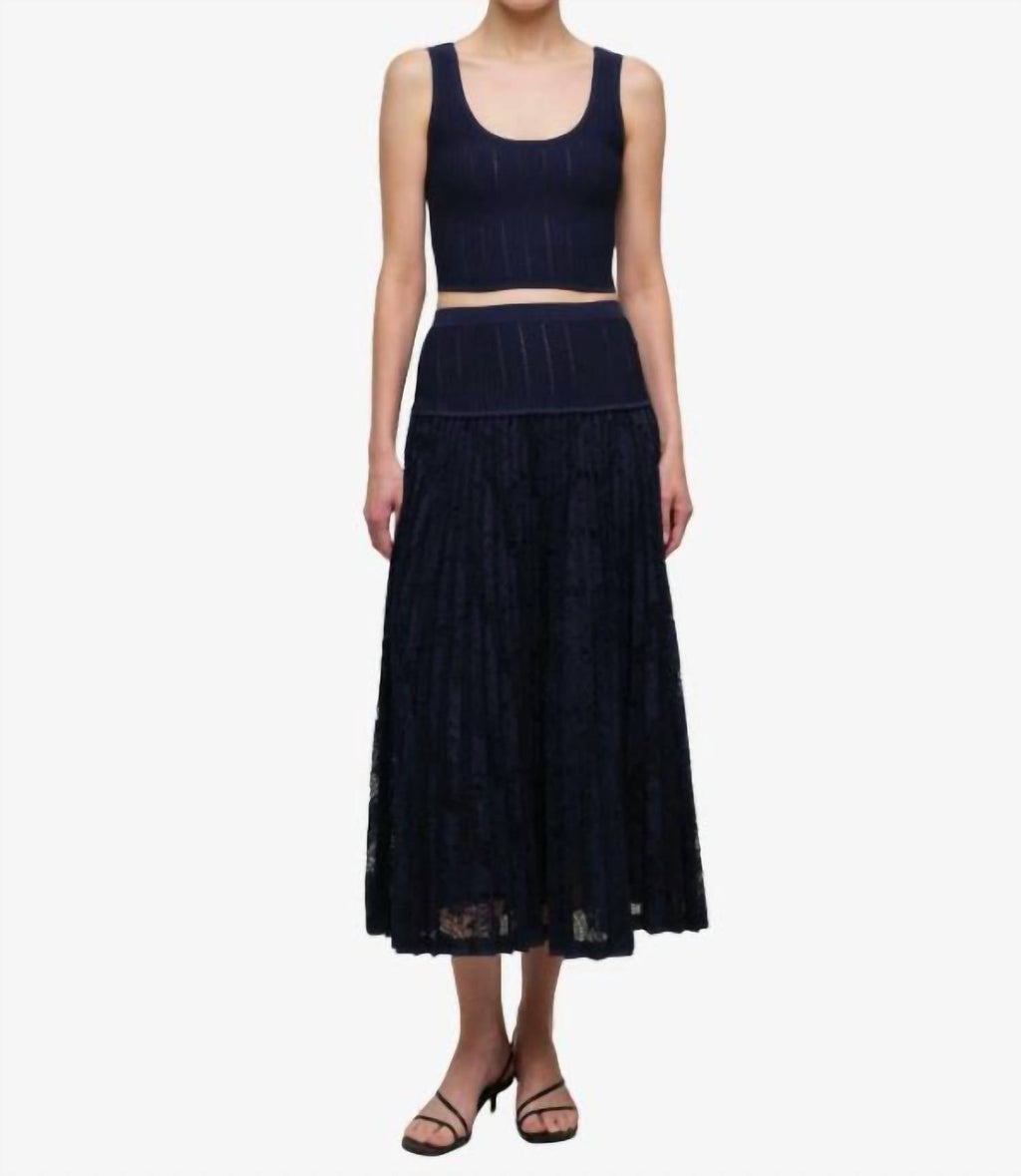 Rylan Knit Tank Top In Midnight