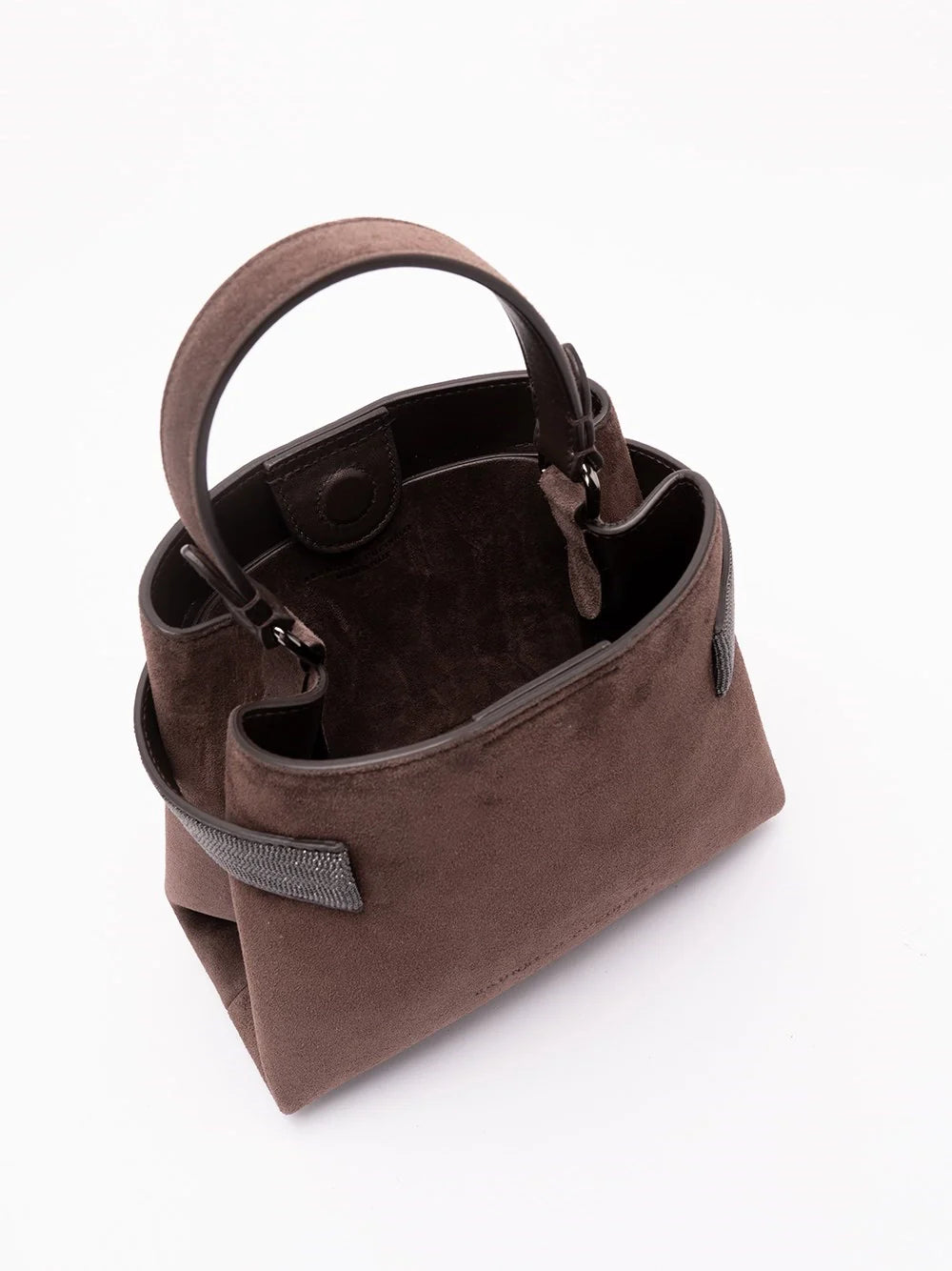 Brunello Cucinelli Women Small Soft Velour Crossbody Bag