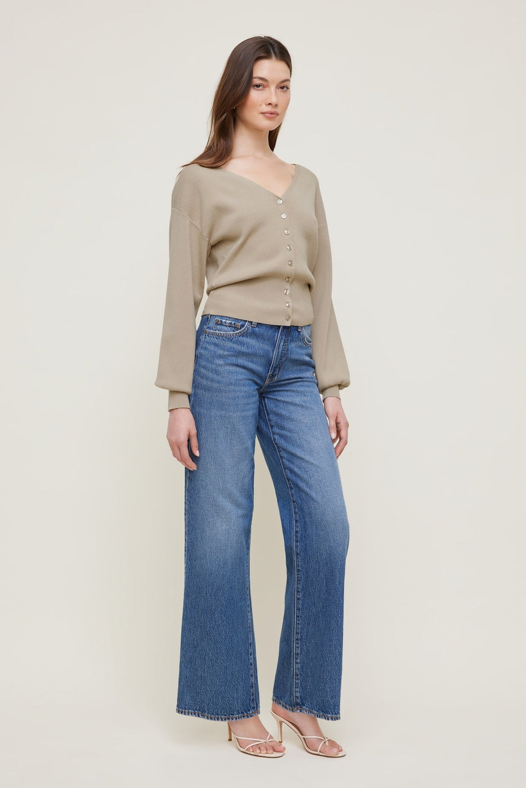 V Neck Cardigan