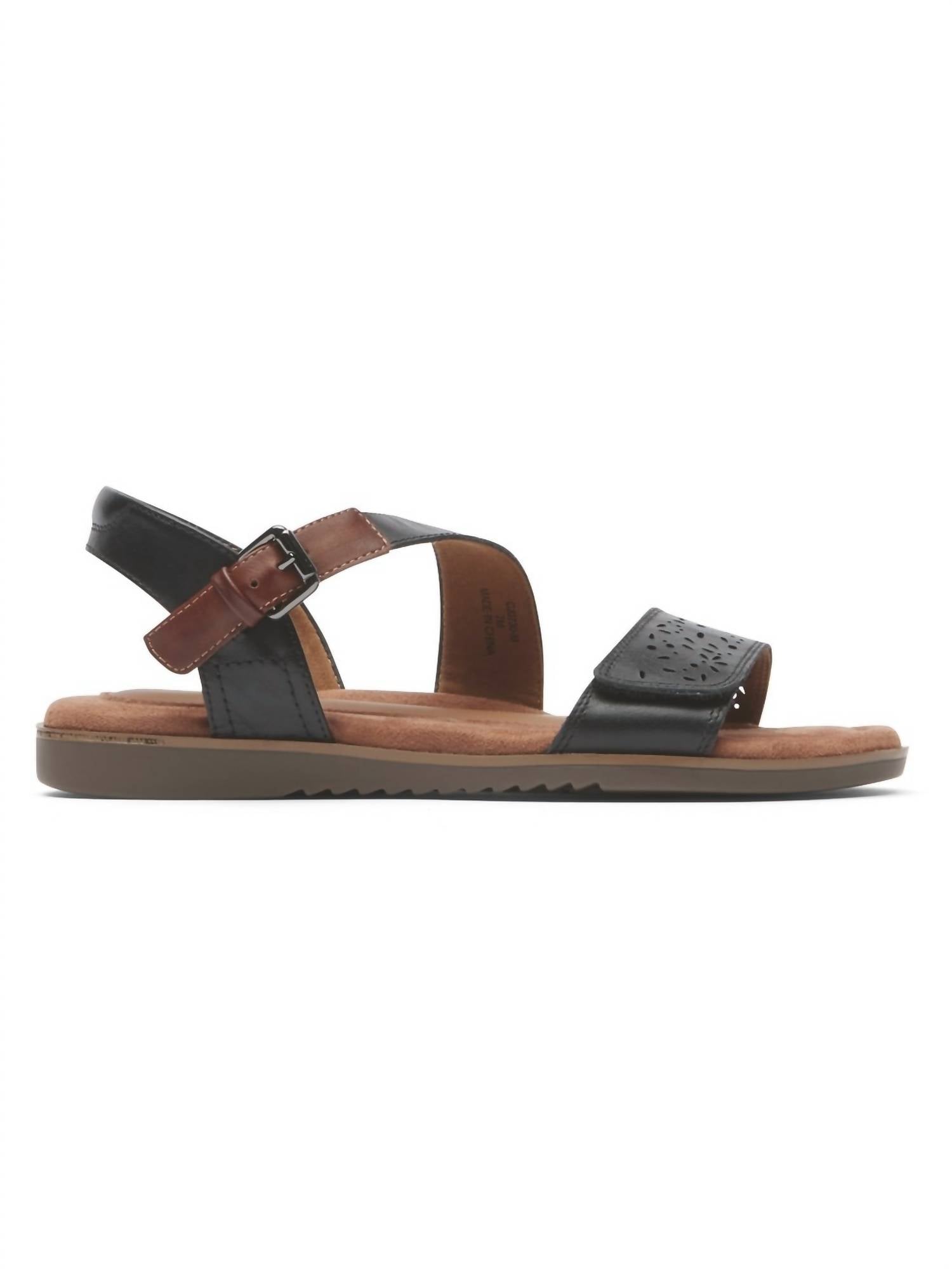 Women's Zion Sandal In Black Leather