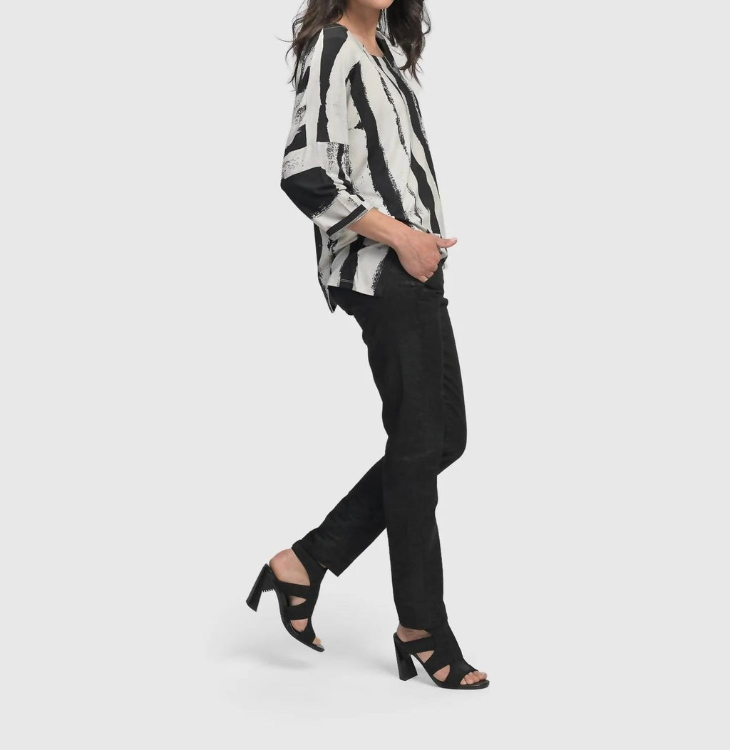 Charisma, Cutaway Boxy Top In Grunge