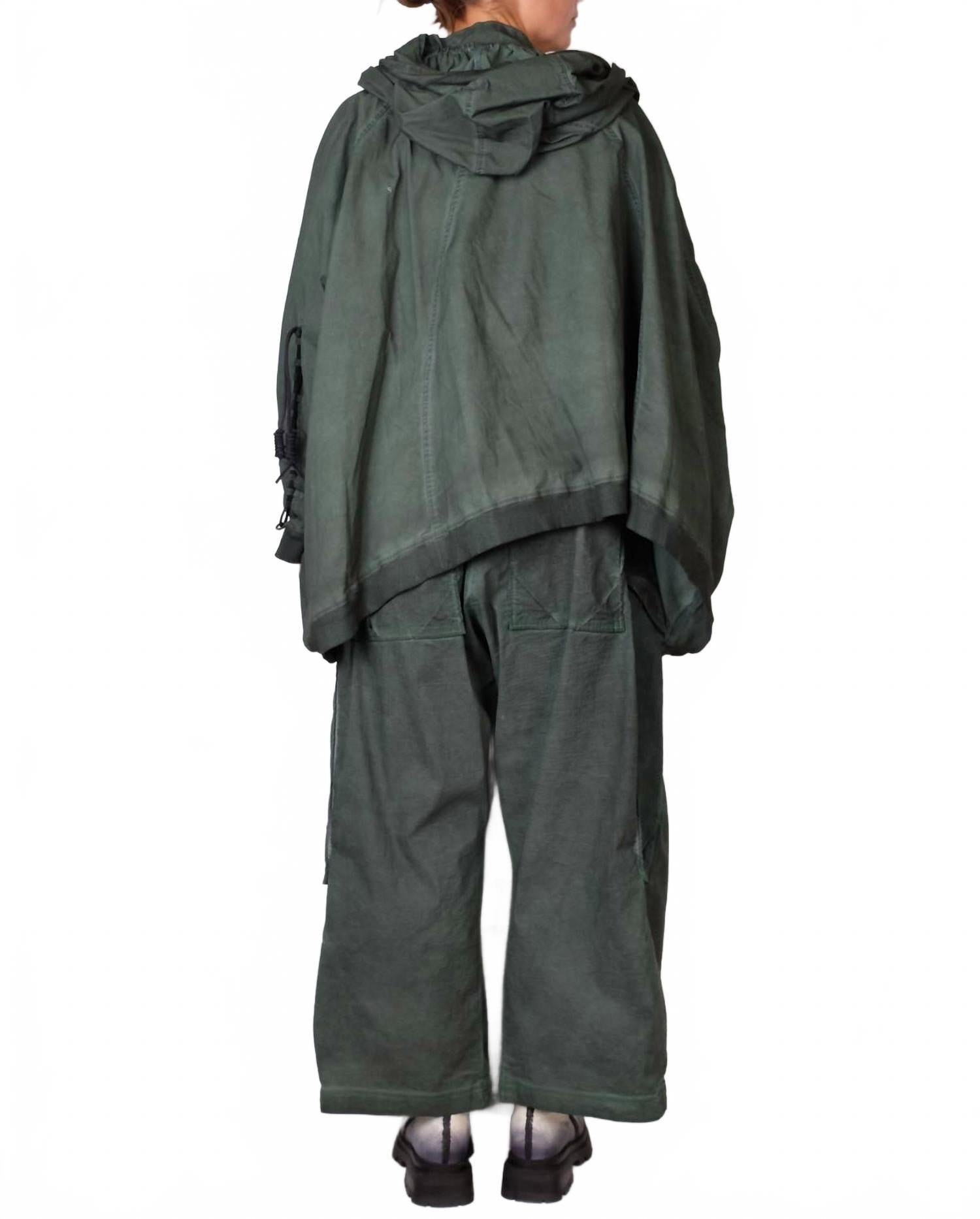 Dip Wide Leg Trousers In Pine Cloud